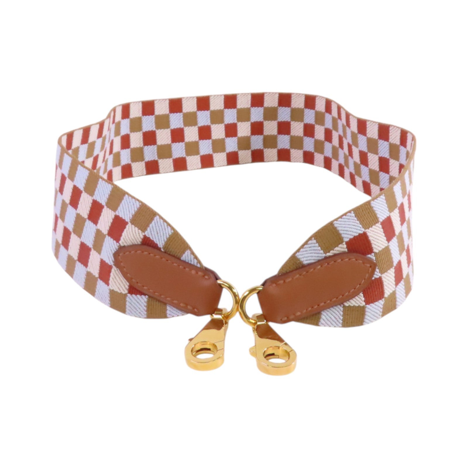 HERMES 帆布Hermes Shoulder Strap金扣肩帶