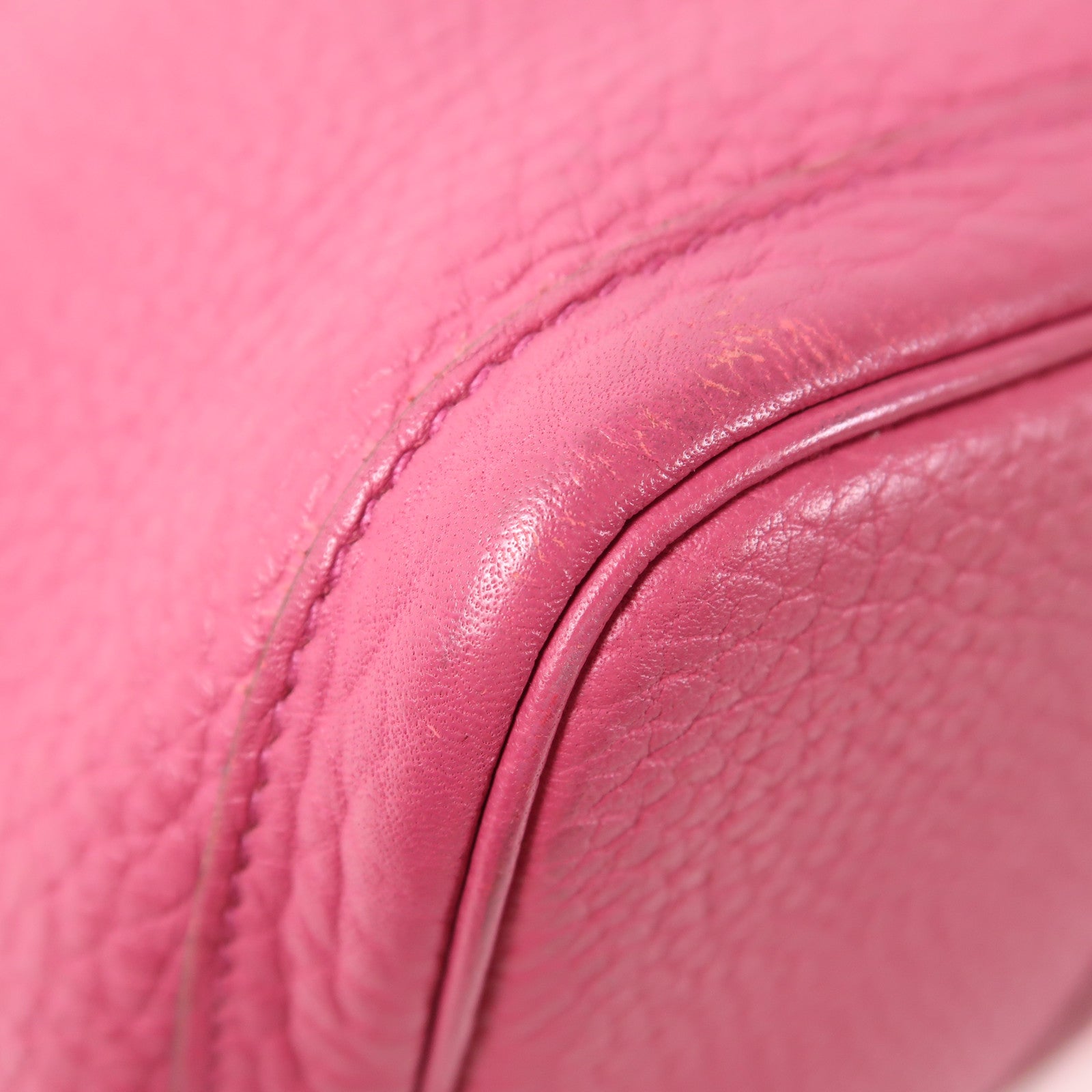 HERMES Country皮革Garden Party PM銀扣手挽袋Tosca