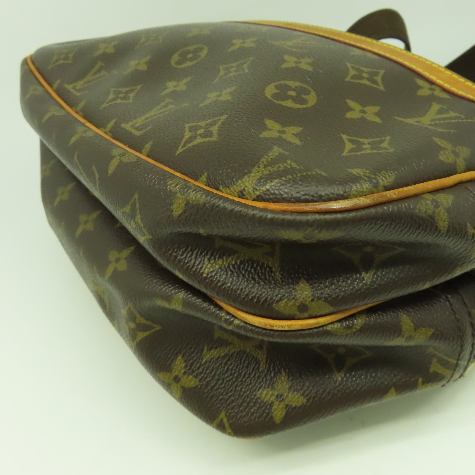 LOUIS VUITTON 【激減優惠】Monogram Reporter PM金扣肩背袋啡色