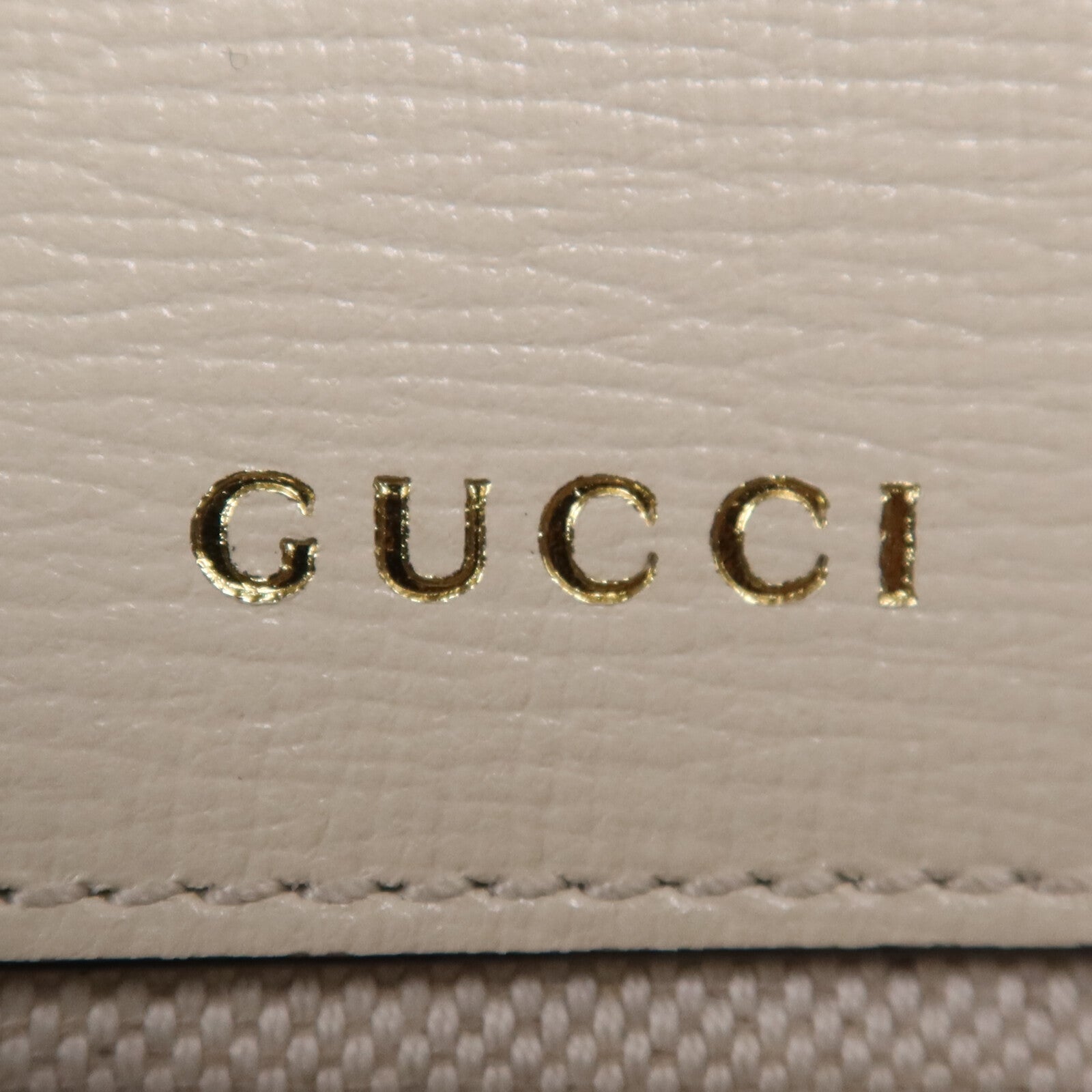 GUCCI 塗層帆布/牛皮皮革Horsebit 1955金扣肩背袋