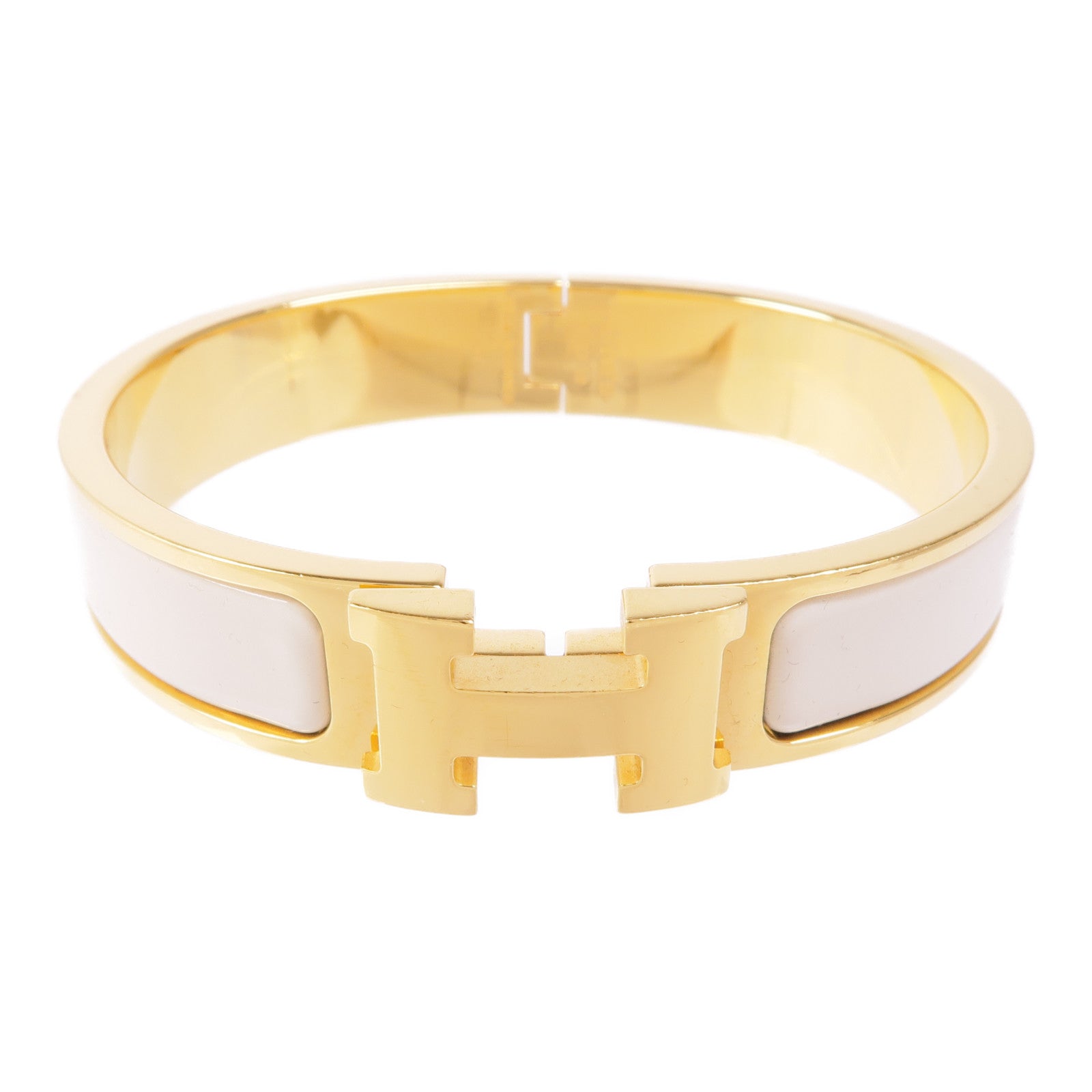 HERMES 【激減優惠】琺瑯/金屬Clic H手鐲