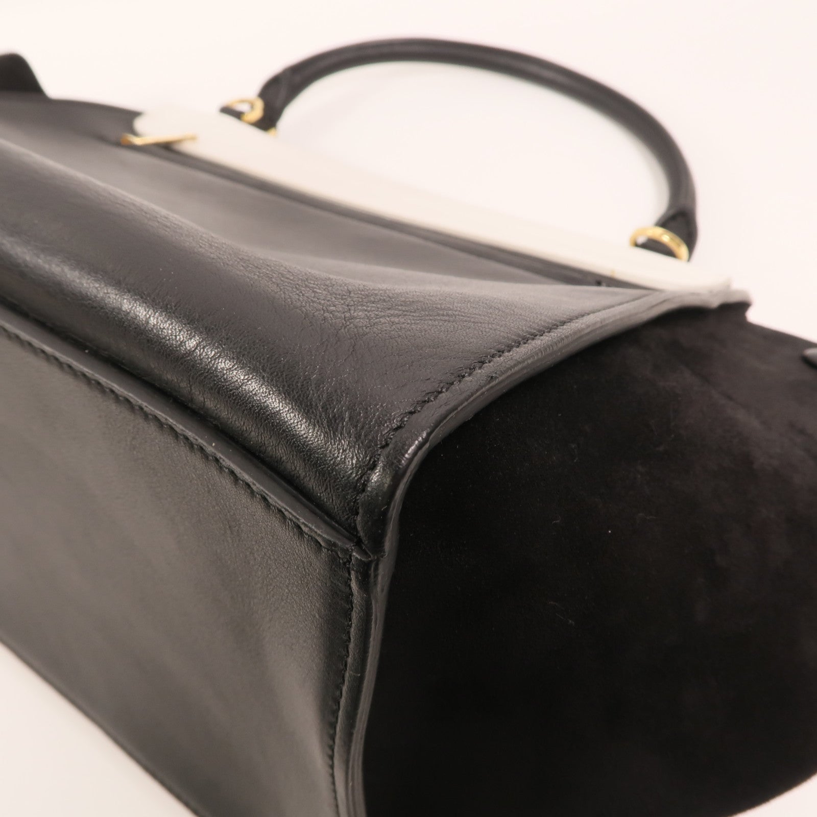 CELINE 牛皮皮革Trapeze金扣手挽肩背兩用袋