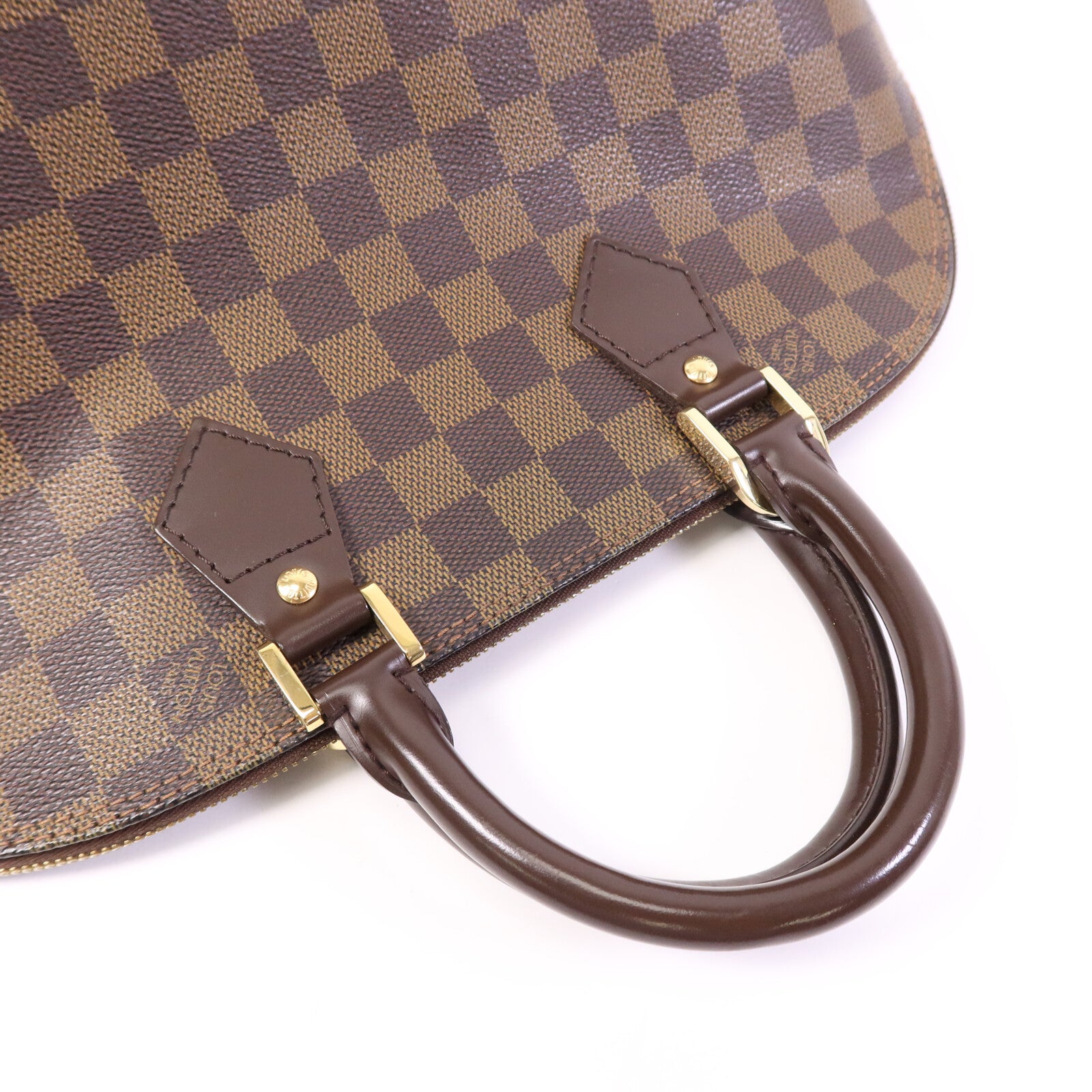 LOUIS VUITTON Damier Alma金扣手挽袋