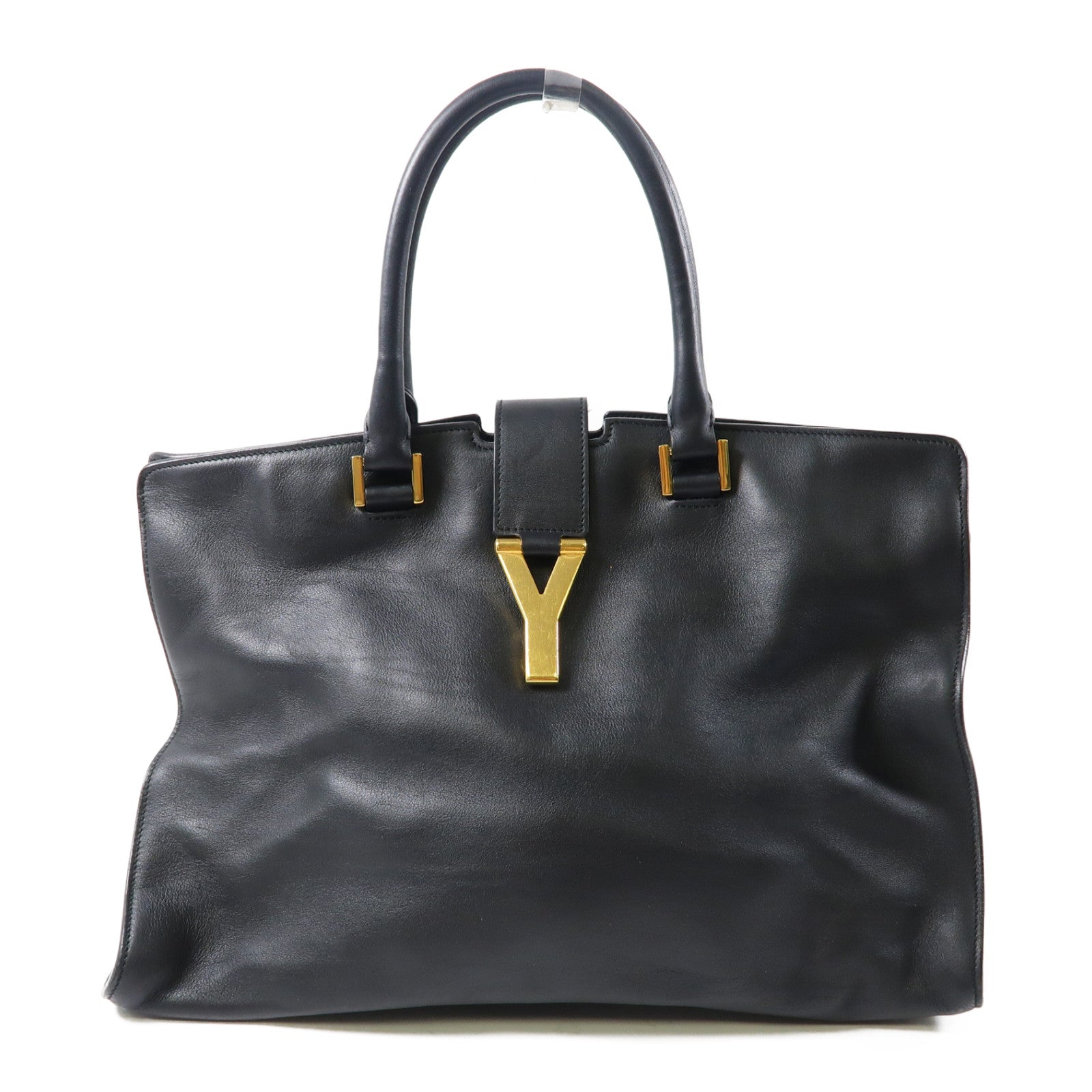 SAINT LAURENT 牛皮皮革Shoulder Bag金扣肩背袋黑色