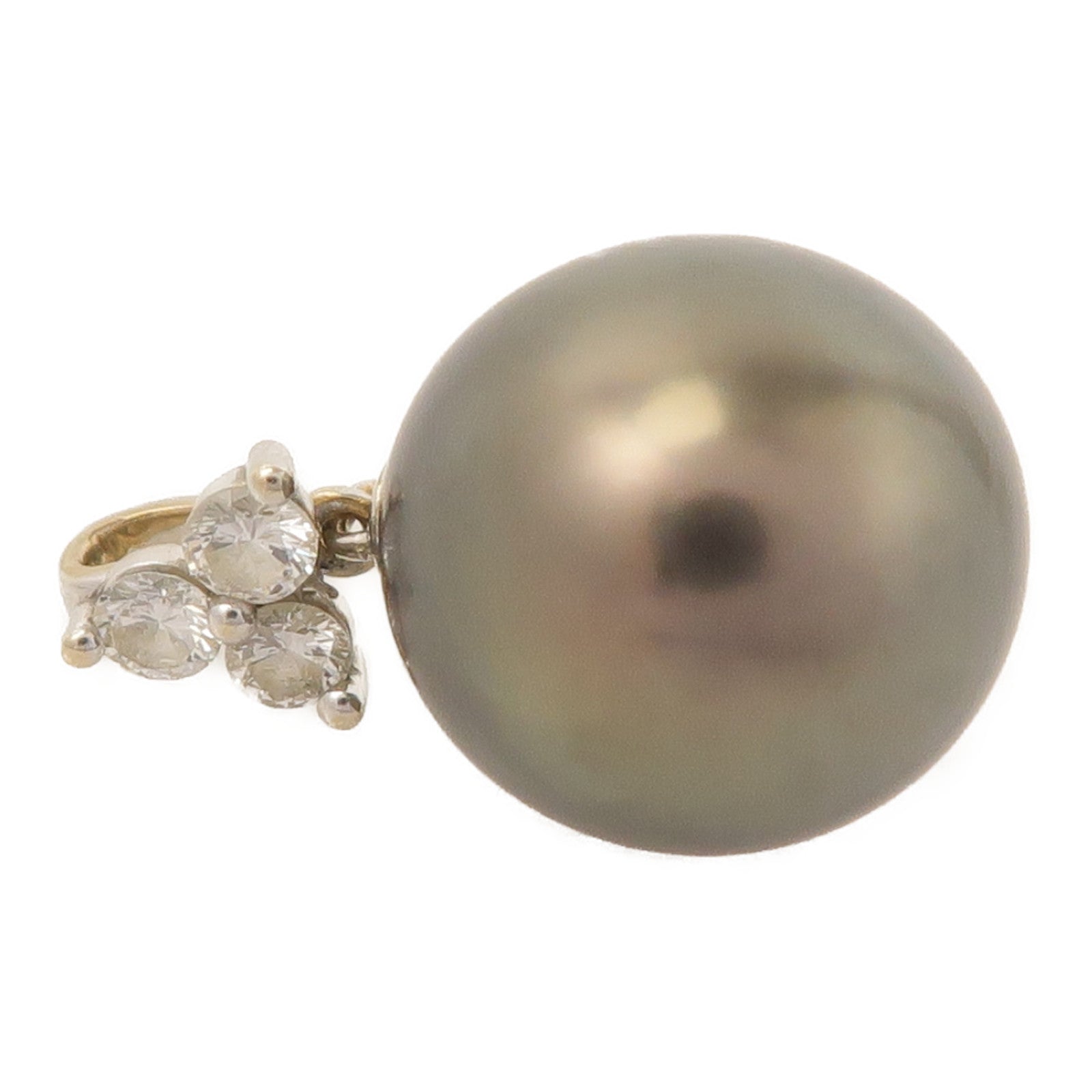 JEWELRY 18K白金Pearl Pendant Top珍珠吊墜