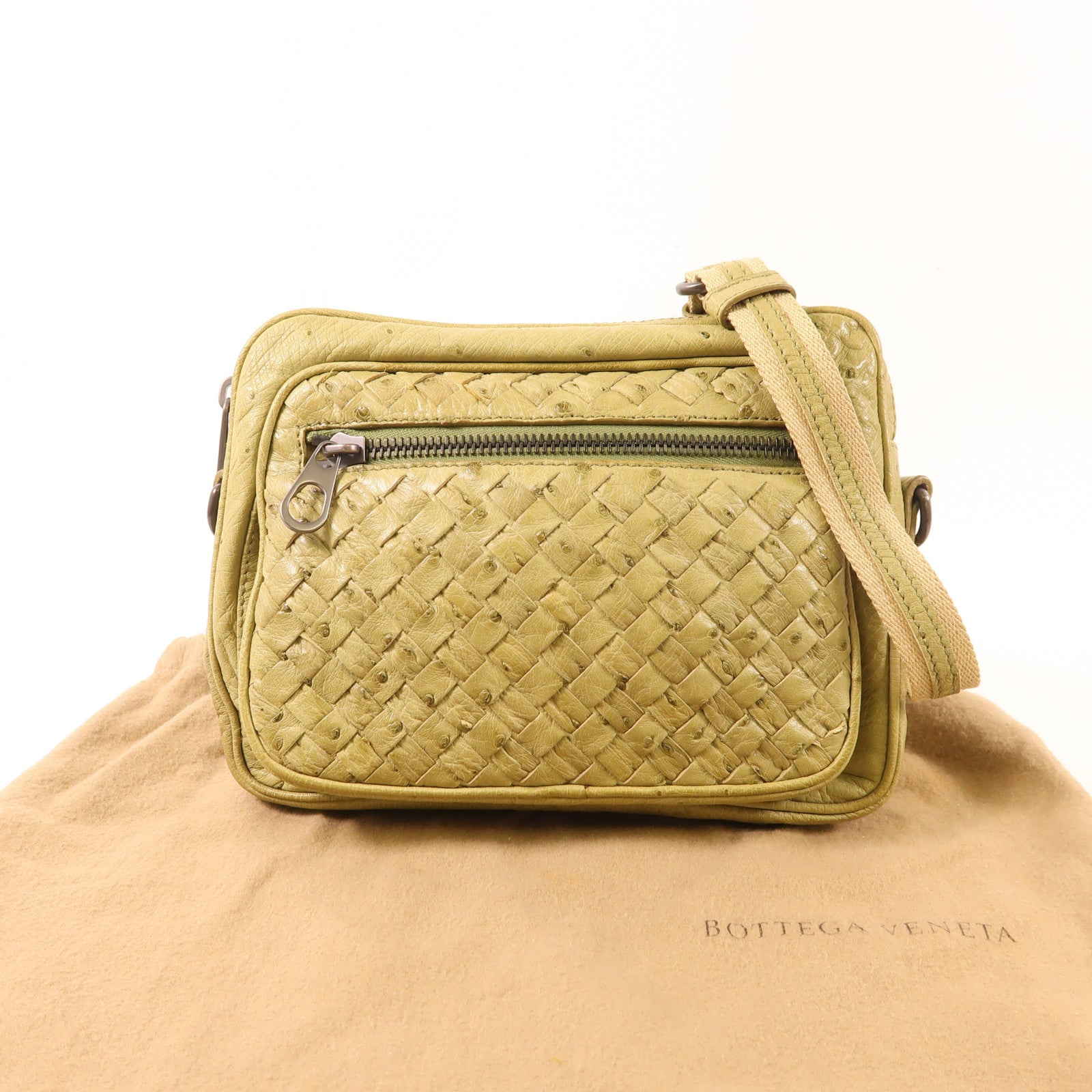 BOTTEGA VENETA 鴕鳥皮革Shoulder Bag肩背袋