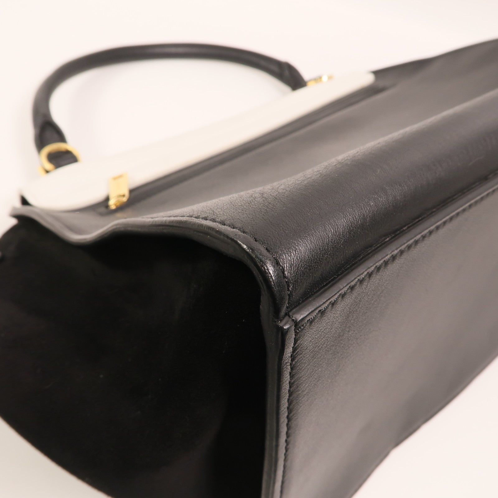 CELINE 牛皮皮革Trapeze金扣手挽肩背兩用袋
