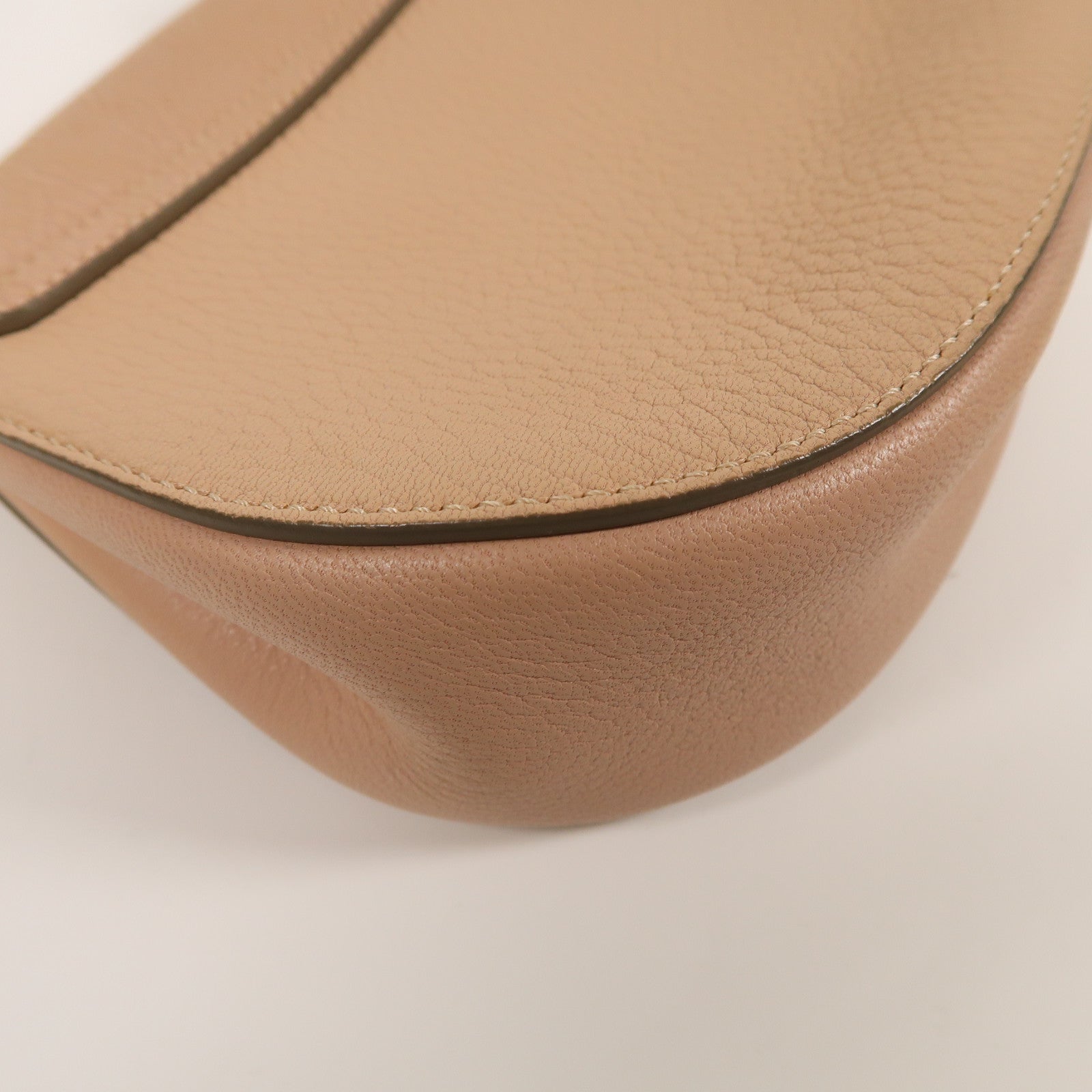 Chloe 牛皮皮革Drew Small Grain金扣鏈帶肩背袋粉紅色