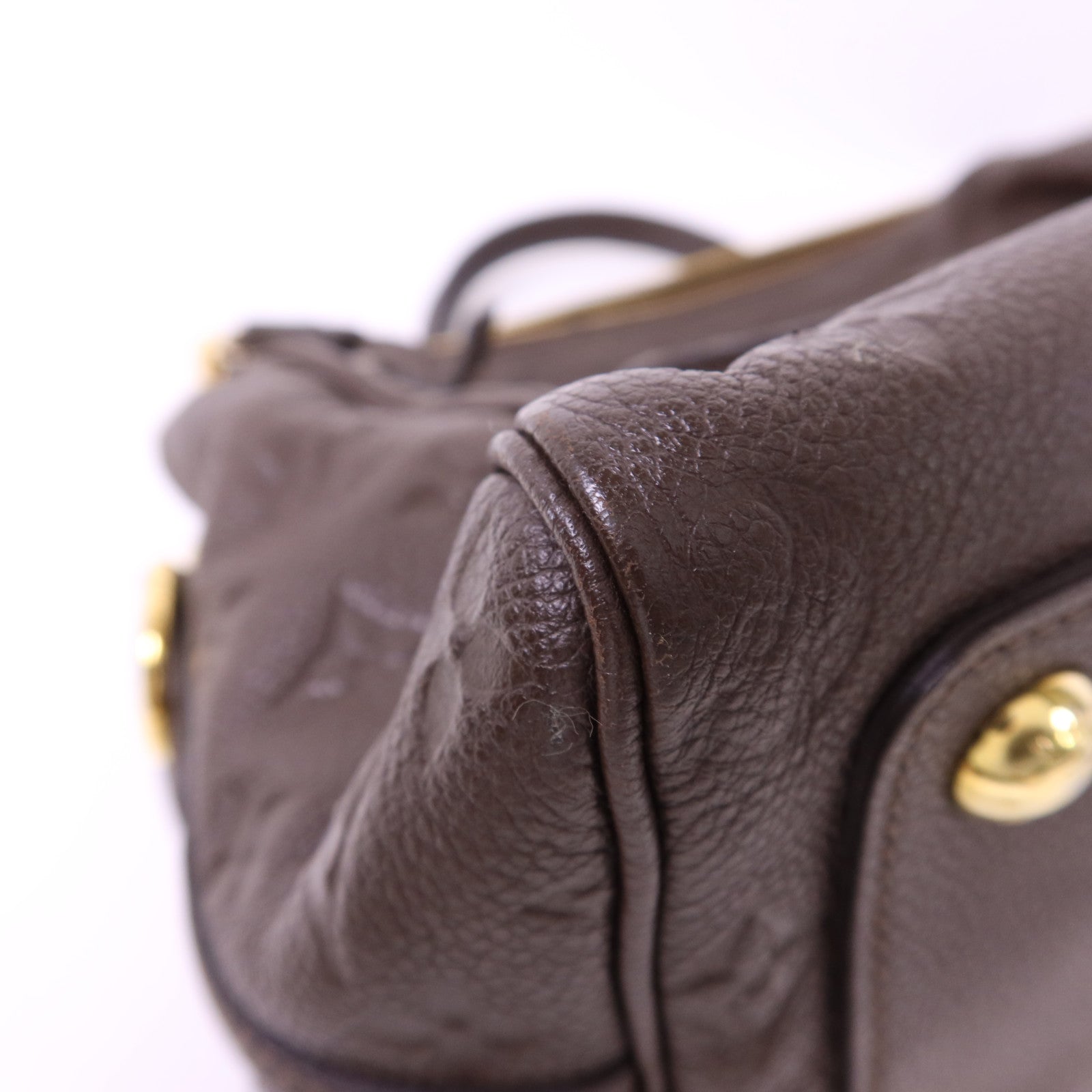 LOUIS VUITTON Monogram Empreinte Speedy 25 Bandouliere金扣手挽肩背兩用袋
