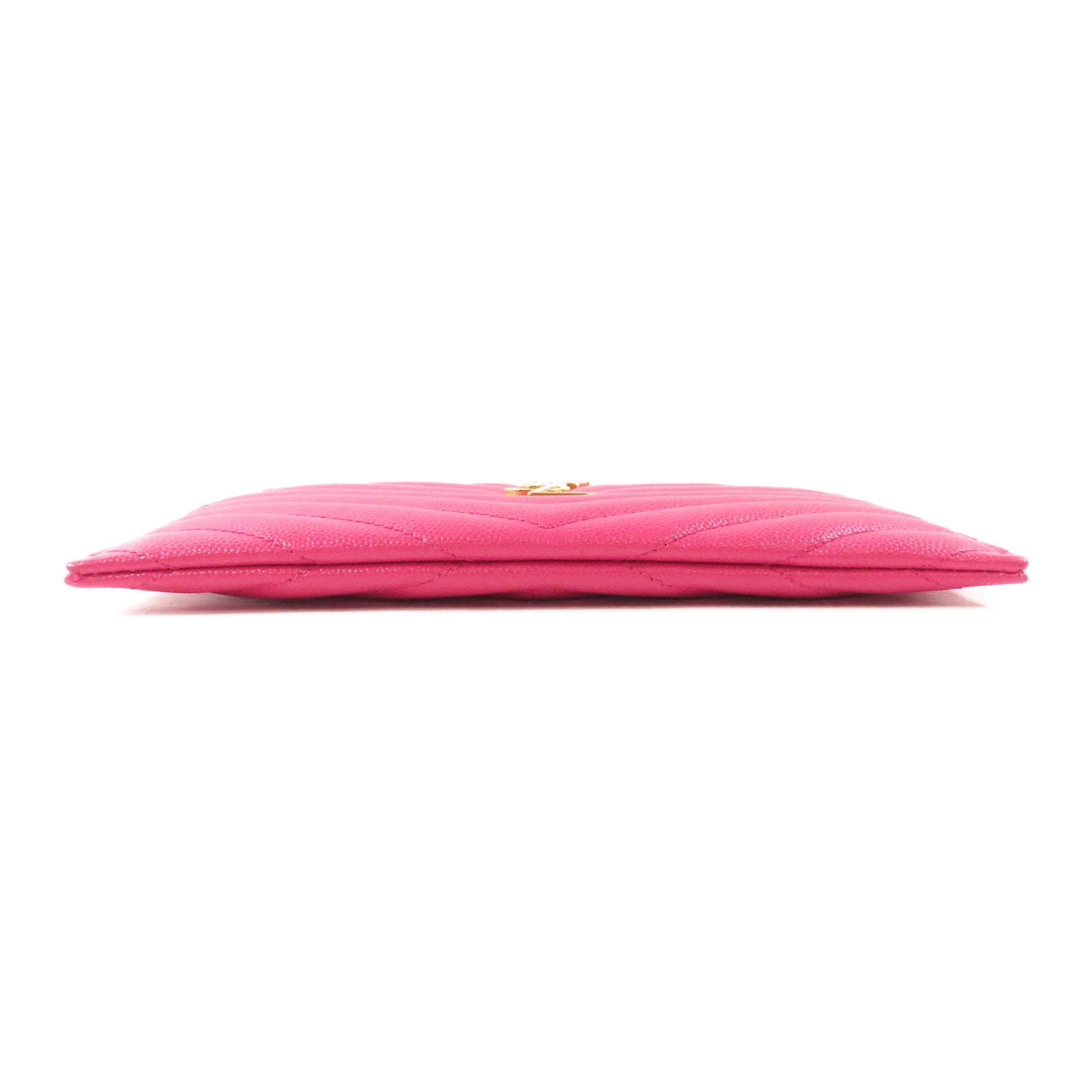 YVES SAINT LAURENT 牛皮皮革Pouch金扣小袋