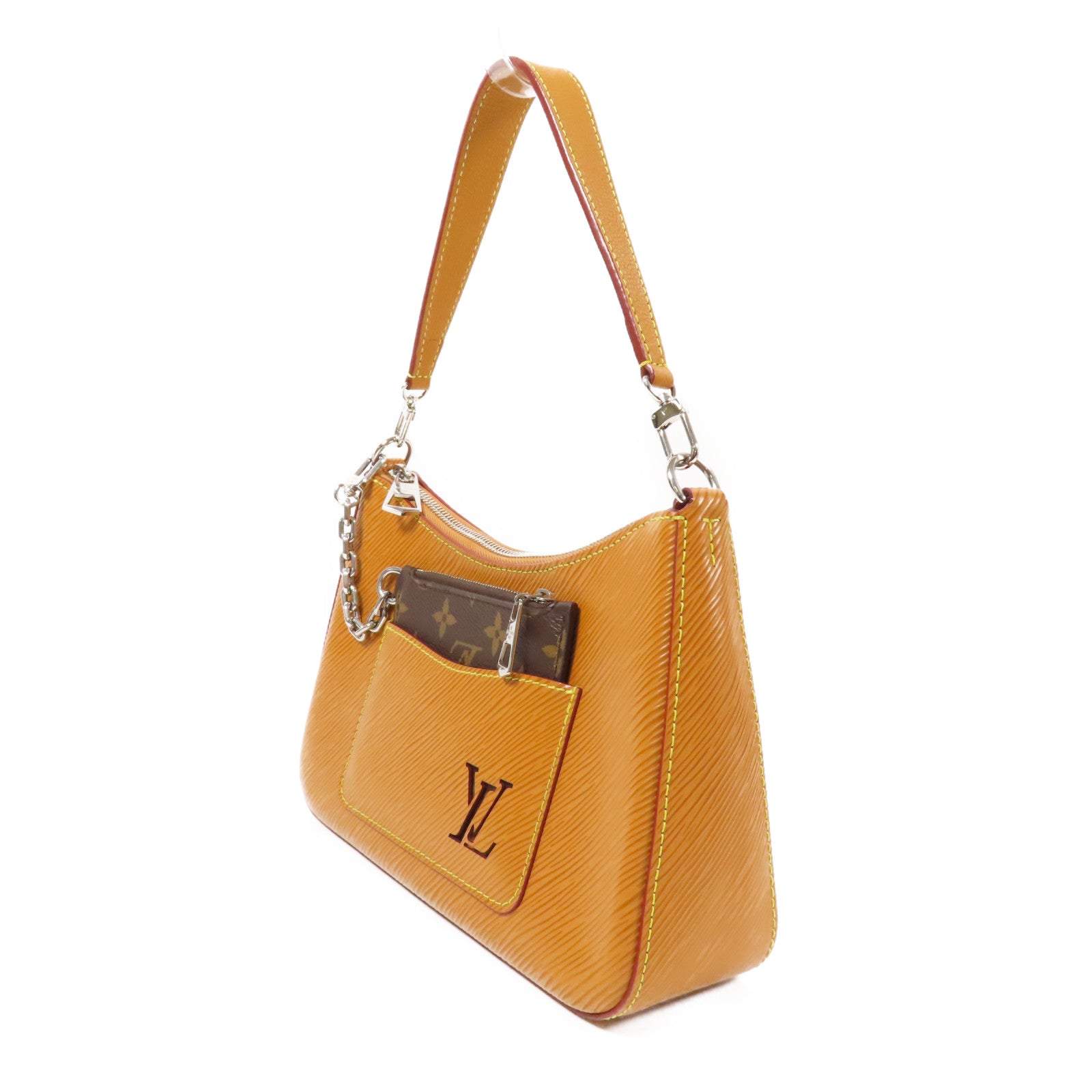 LOUIS VUITTON Epi Marelle銀扣手挽肩背兩用袋