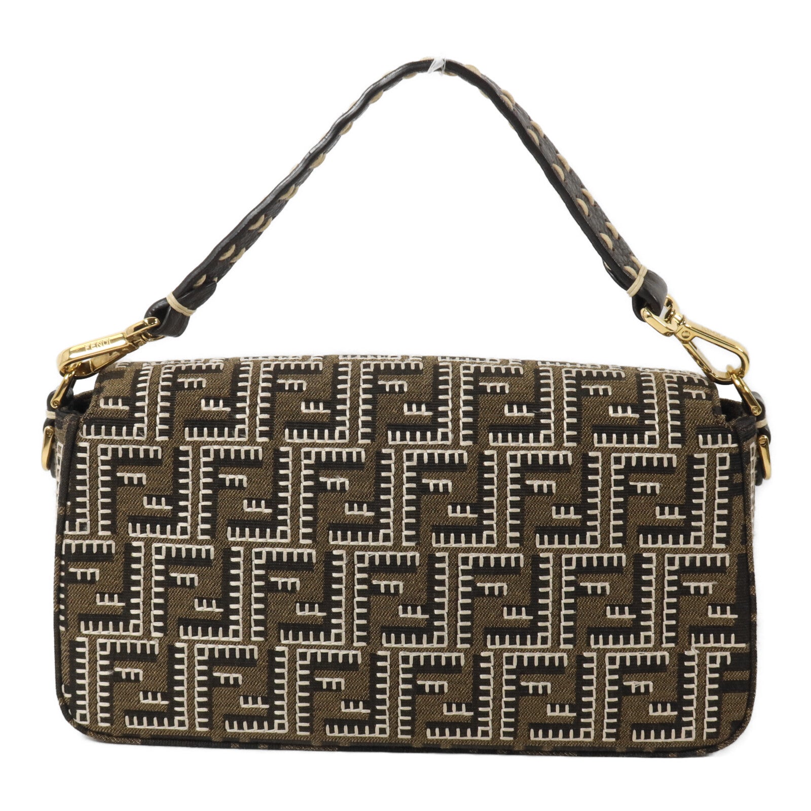 FENDI 帆布Baguette Bag手挽肩背兩用袋