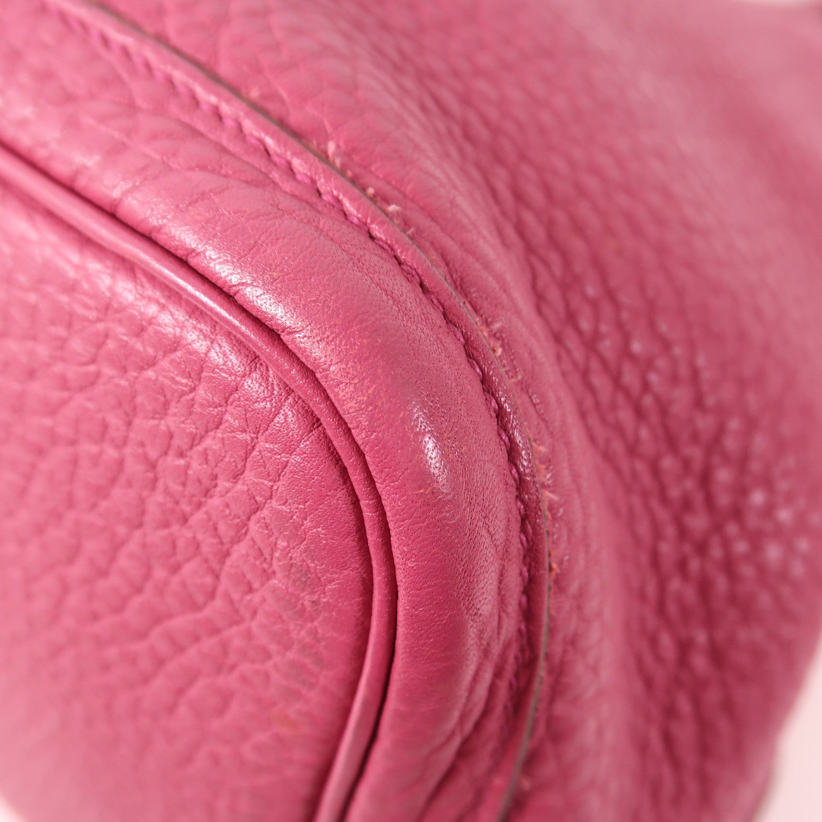 HERMES Country皮革Garden Party PM銀扣手挽袋Tosca