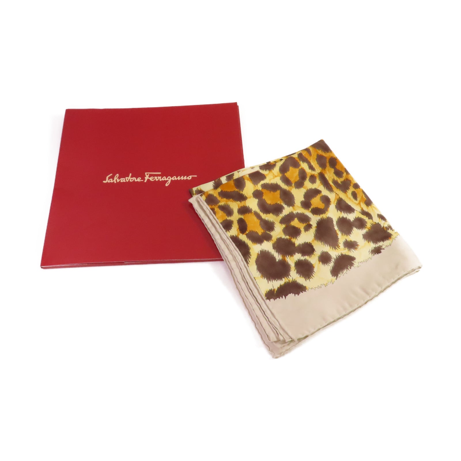 Salvatore Ferragamo 絲質Scarf絲巾啡色/金色/黑色/彩色