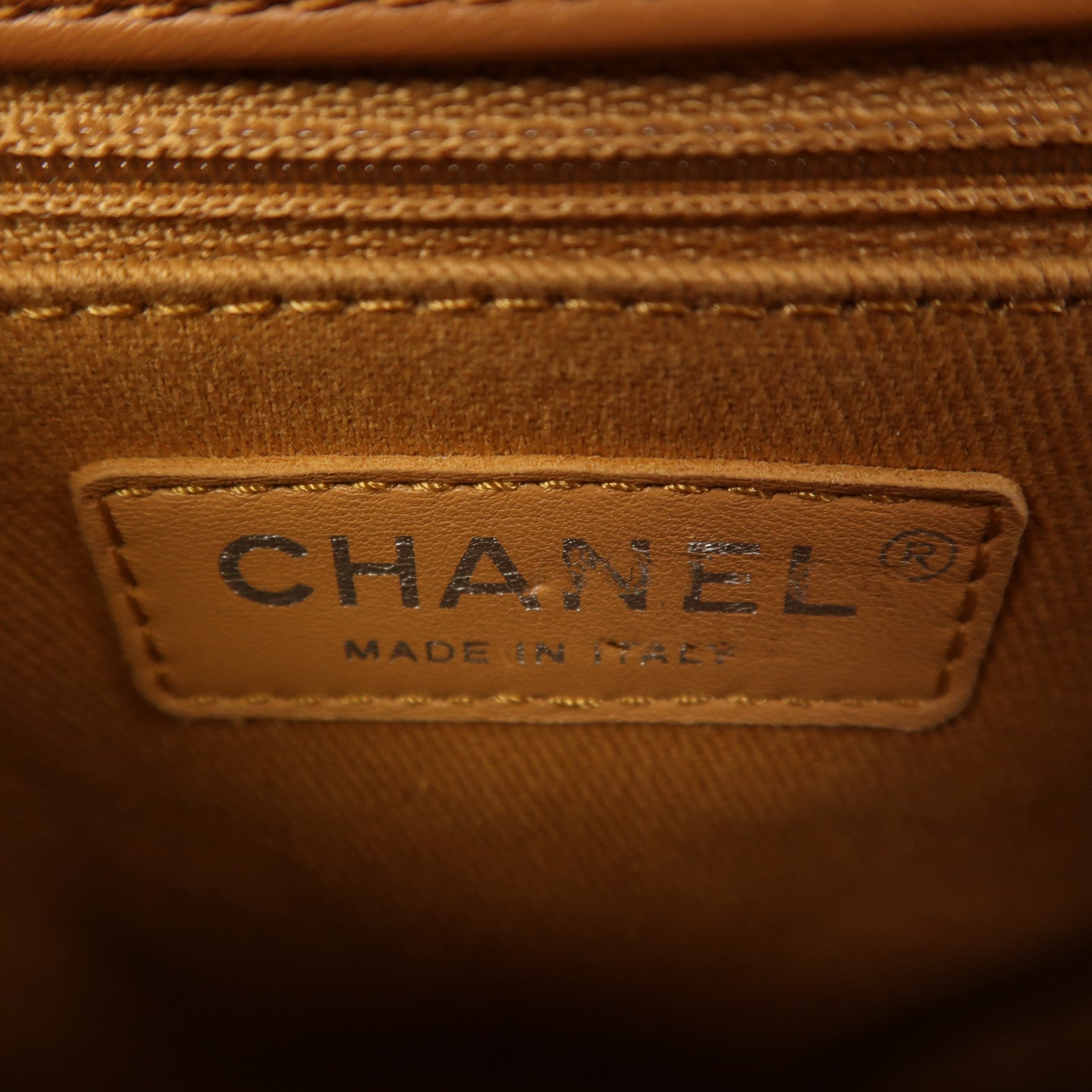 CHANEL【激減優惠】 牛皮皮革Chain Shoulder銀扣肩背袋棕色