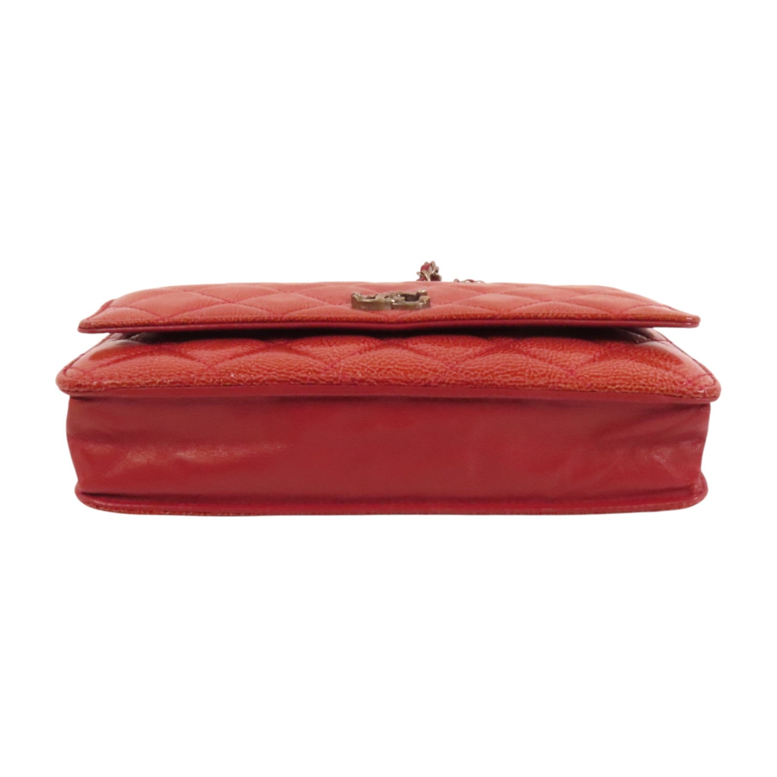 CHANEL 牛皮皮革WOC Wallet On Chain鏈帶肩背袋