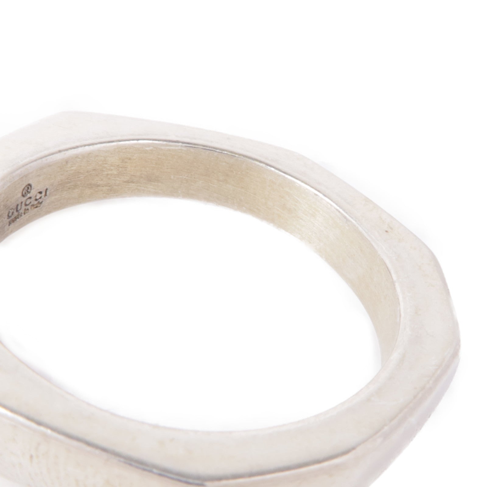GUCCI 925純銀Hexagon Ring Set戒指US#9.75