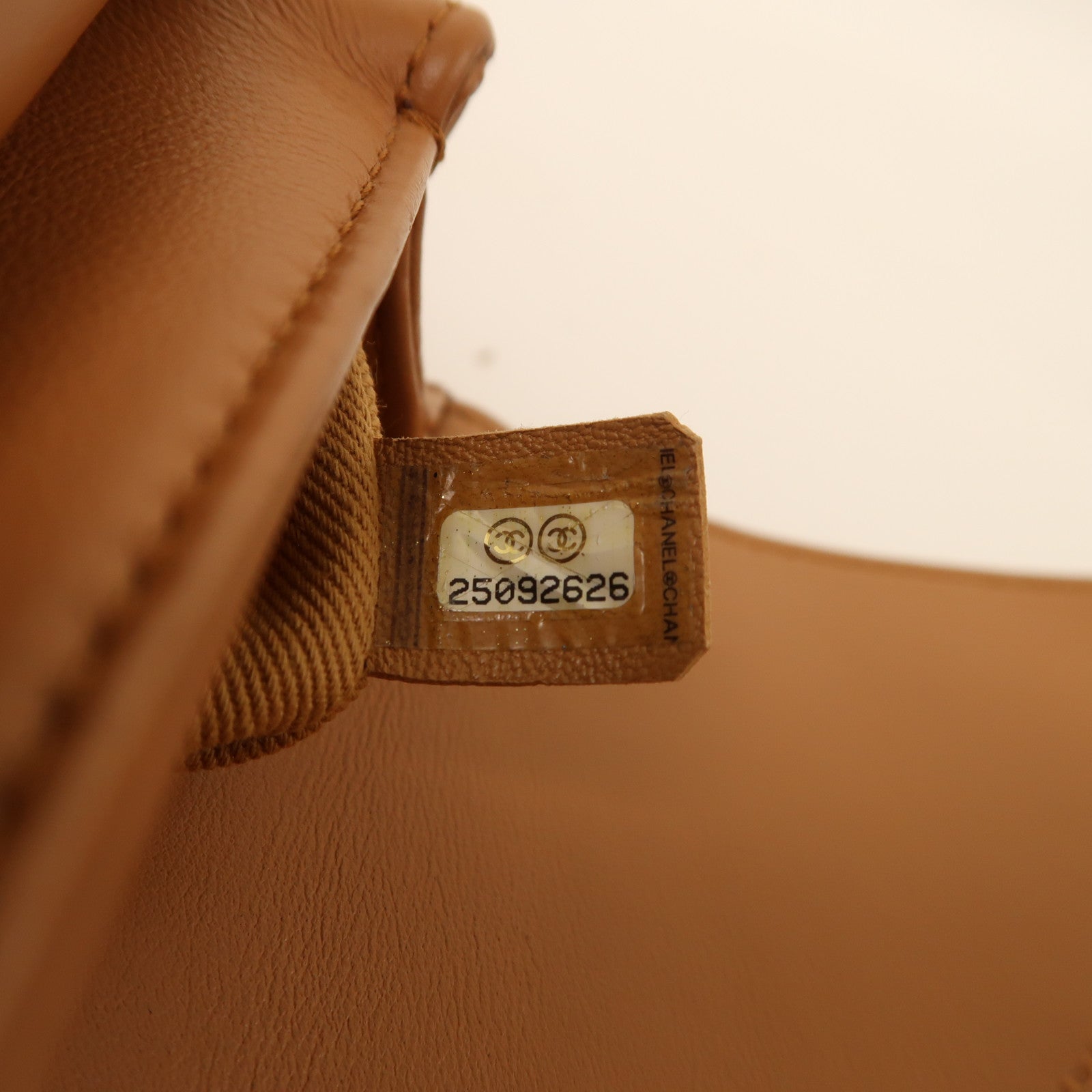 CHANEL【激減優惠】 牛皮皮革Chain Shoulder銀扣肩背袋棕色