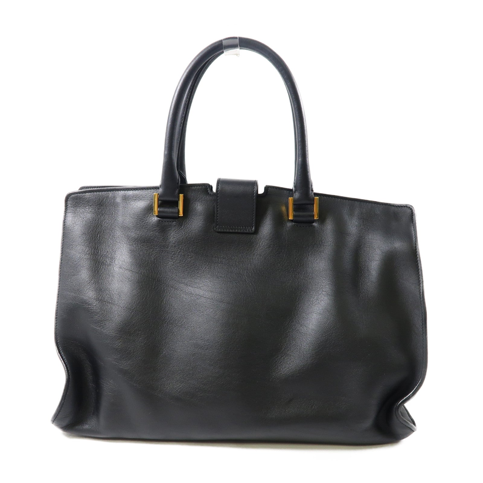 SAINT LAURENT 牛皮皮革Shoulder Bag金扣肩背袋黑色