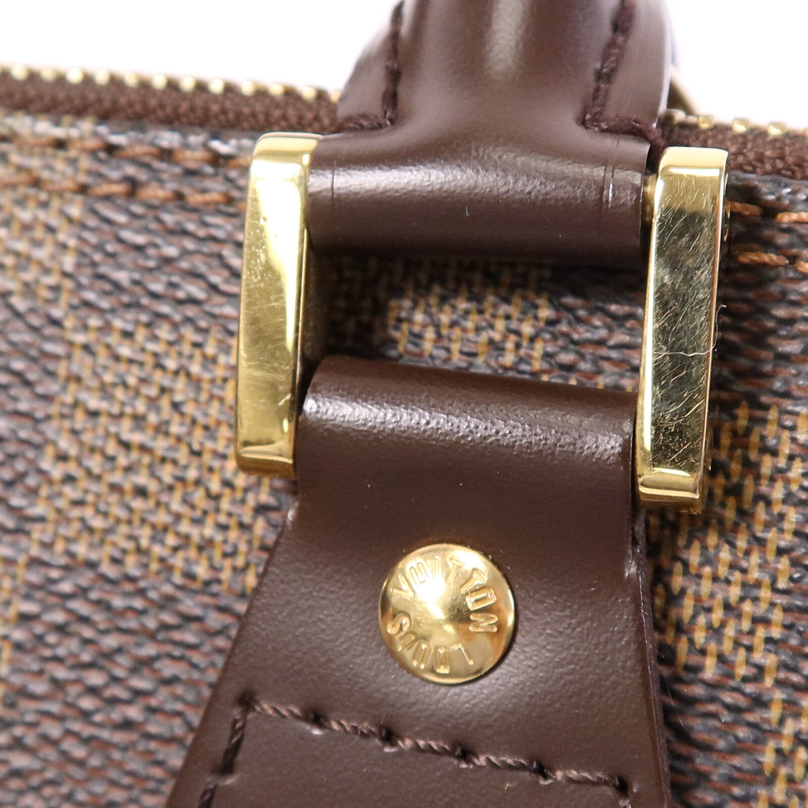 LOUIS VUITTON Damier Alma金扣手挽袋