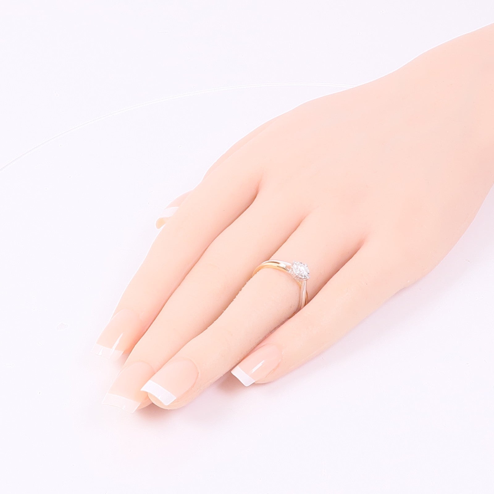 JEWELRY 18K白金/玫瑰金Diamond Ring鑽石戒指US#5.5