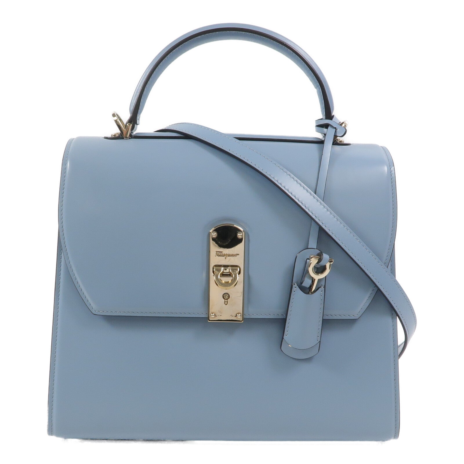 Salvatore Ferragamo 牛皮皮革Boxyz Top Handle Bag手挽肩背兩用袋