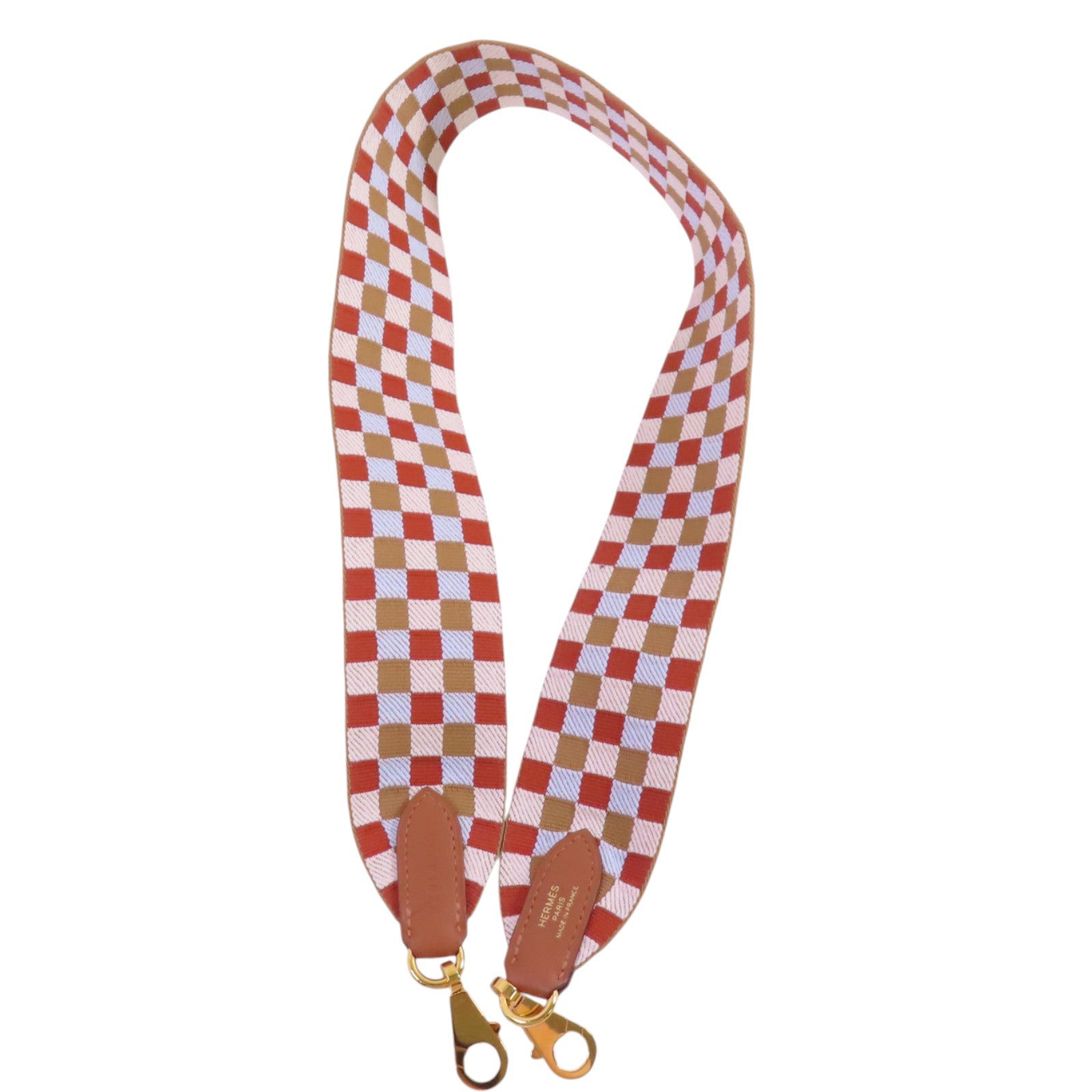HERMES 帆布Hermes Shoulder Strap金扣肩帶