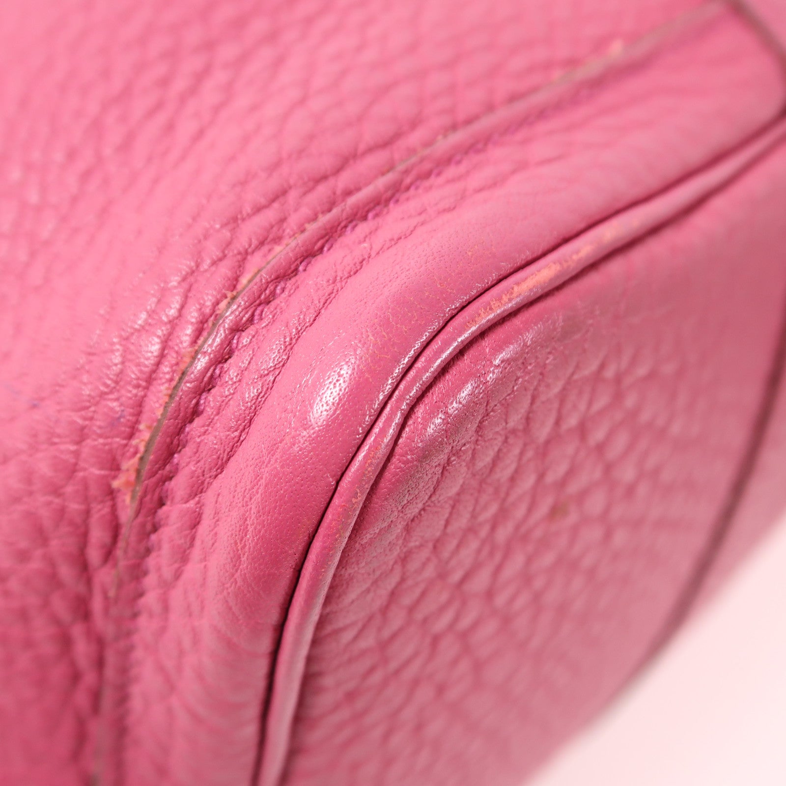 HERMES Country皮革Garden Party PM銀扣手挽袋Tosca