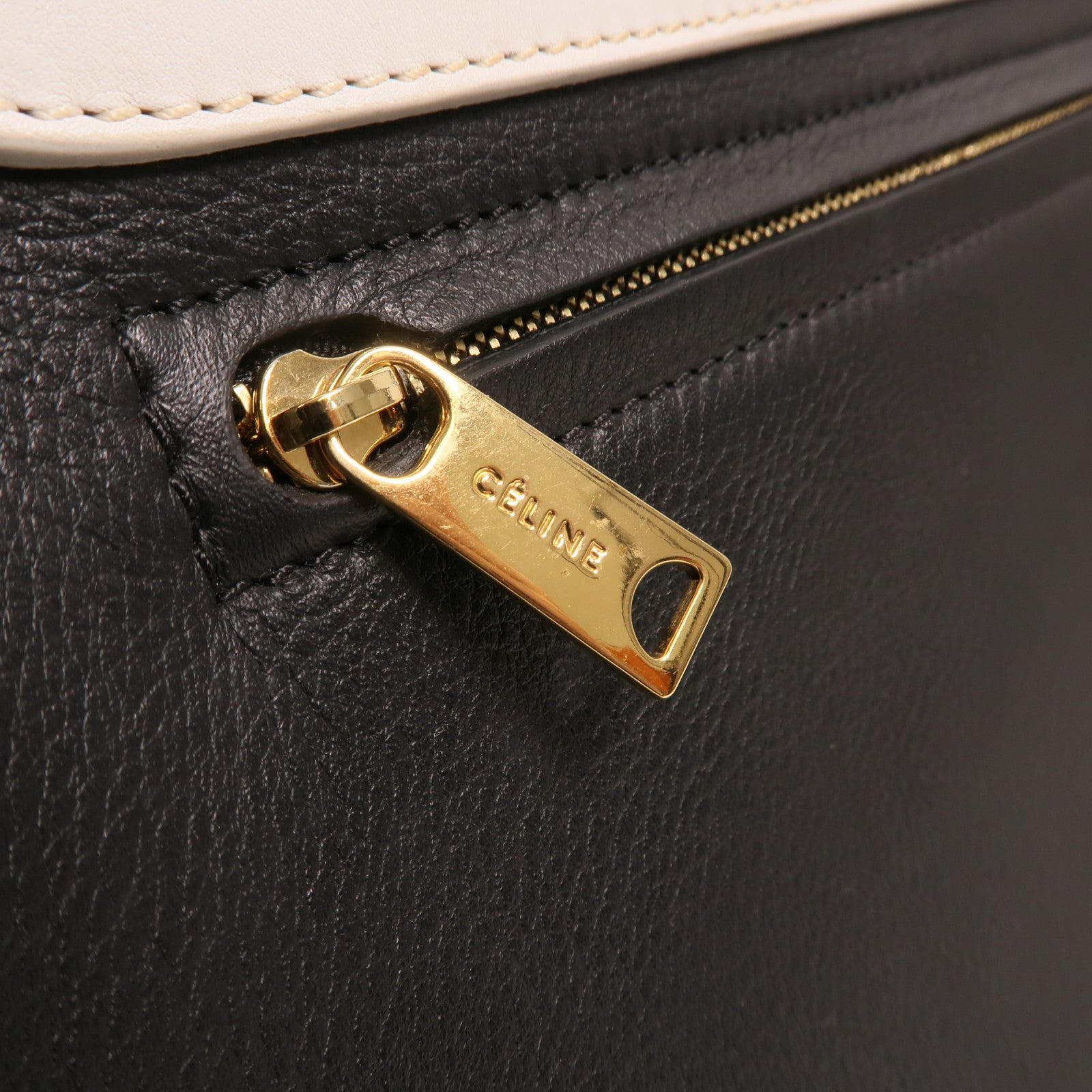 CELINE 牛皮皮革Trapeze金扣手挽肩背兩用袋