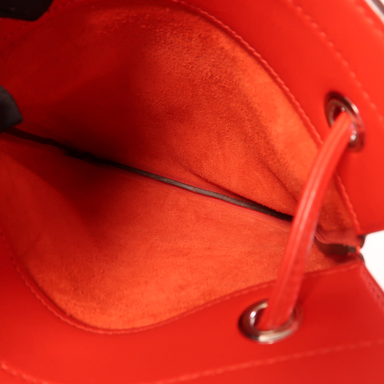 HERMES Swift皮革Aline Mini銀扣肩背袋Rouge Indien