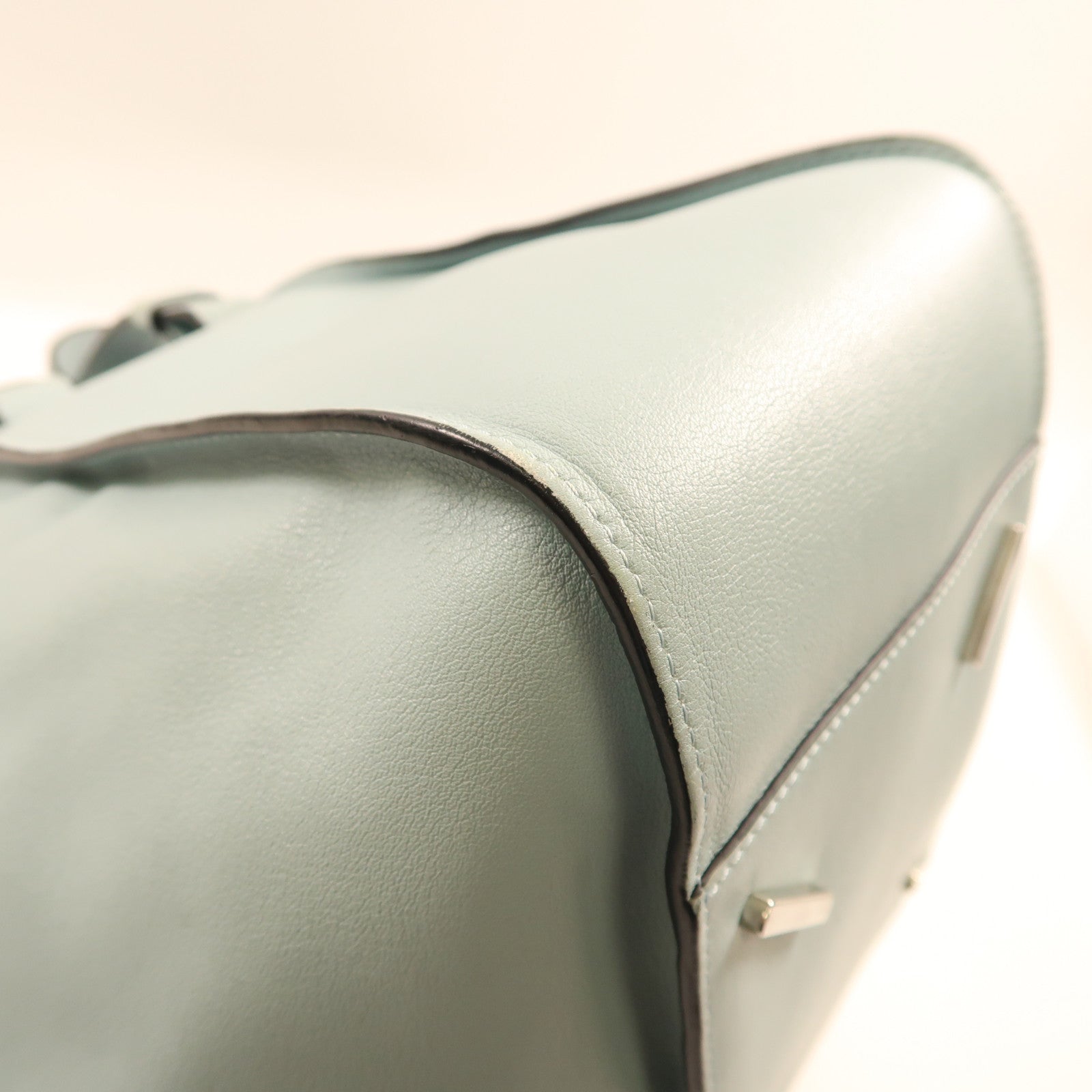 LOEWE 牛皮皮革Hammock Bag銀扣手挽肩背兩用袋