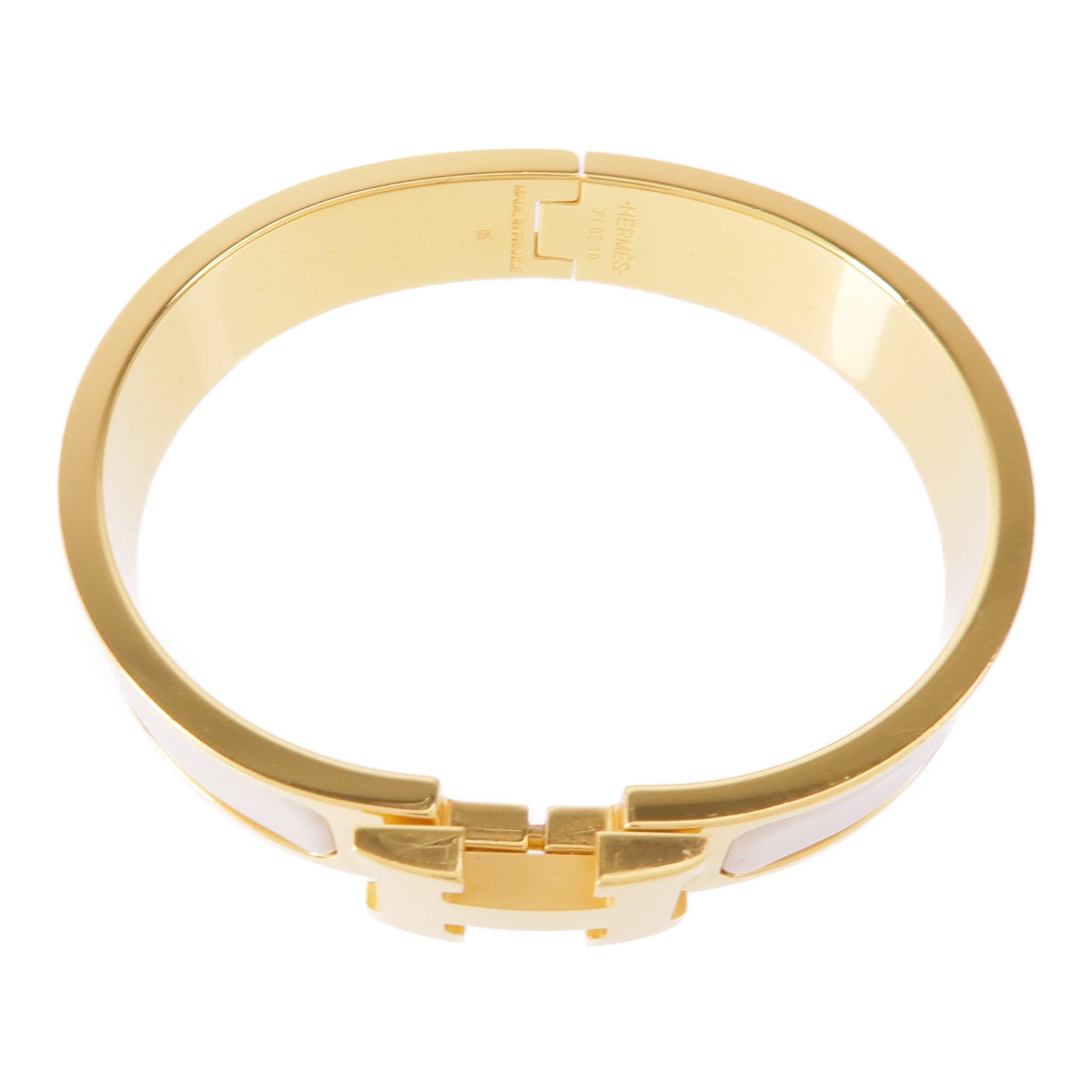 HERMES 琺瑯/金屬Clic H手鐲