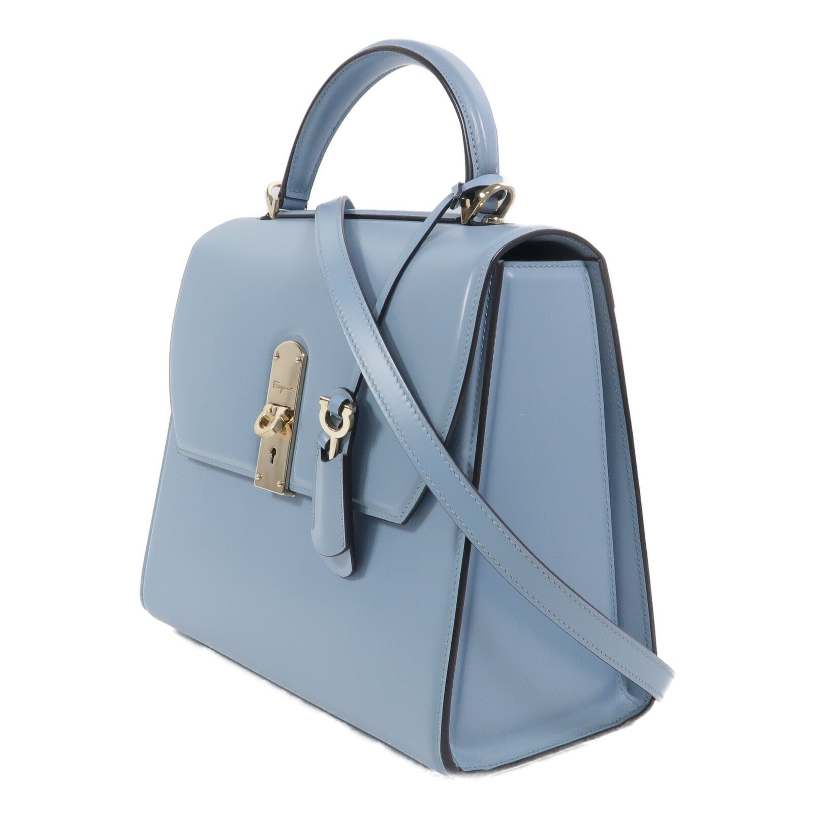 Salvatore Ferragamo 牛皮皮革Boxyz Top Handle Bag手挽肩背兩用袋
