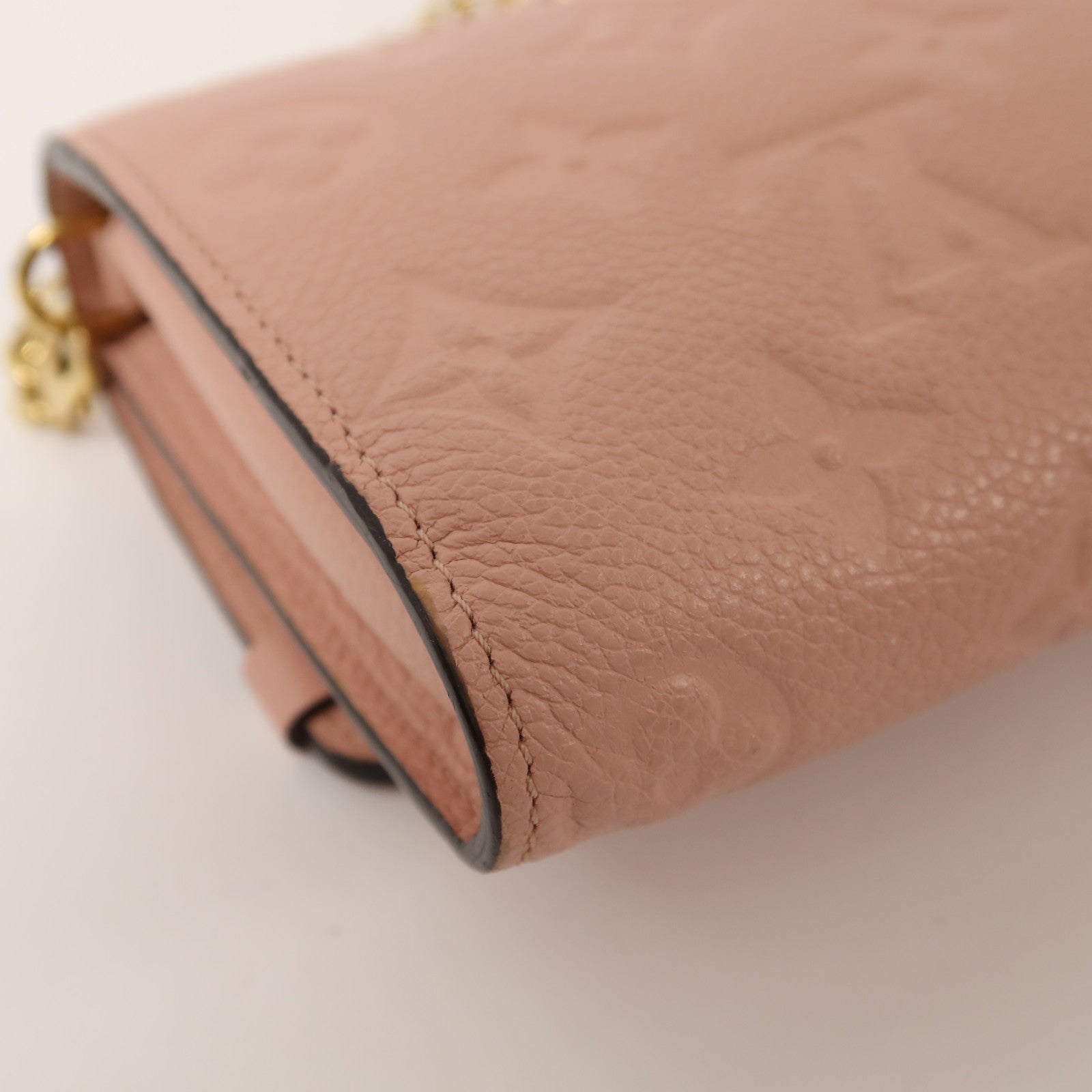 LOUIS VUITTON Monogram Empreinte Vavin Chain Wallet金扣鏈帶肩背袋
