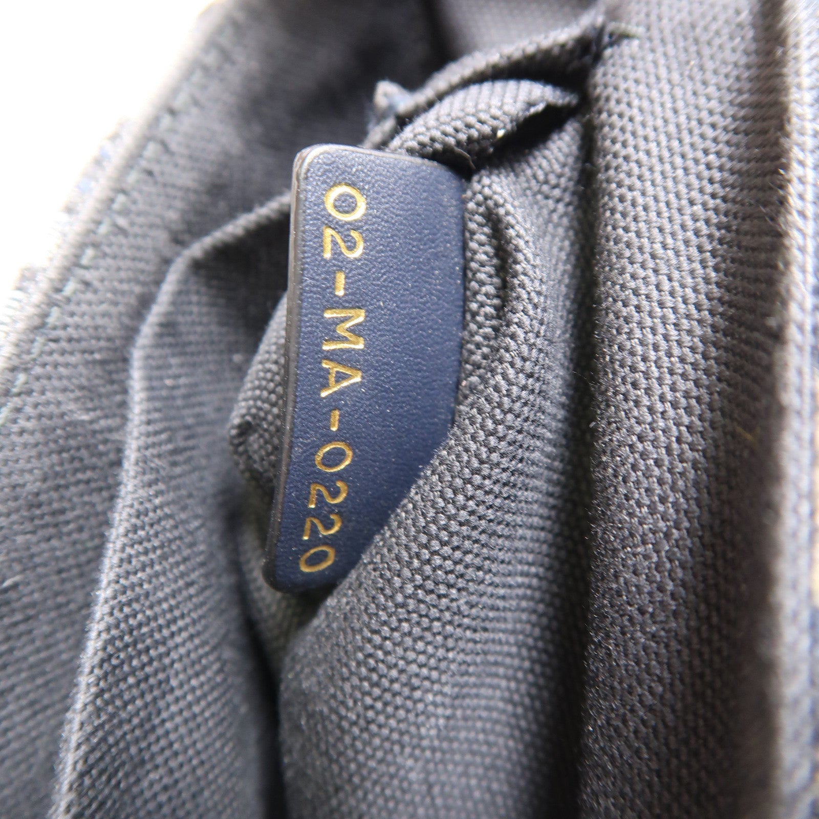 Dior 【激減優惠】帆布30 Montaigne金扣肩背袋米色/深藍色