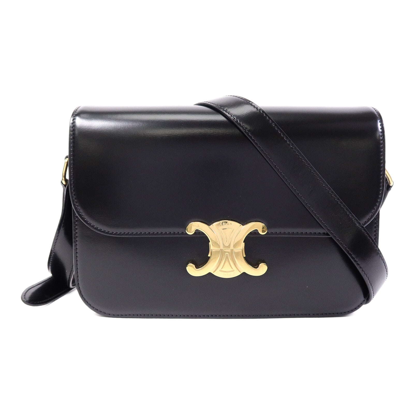 CELINE 牛皮皮革Classique Triomphe肩背袋