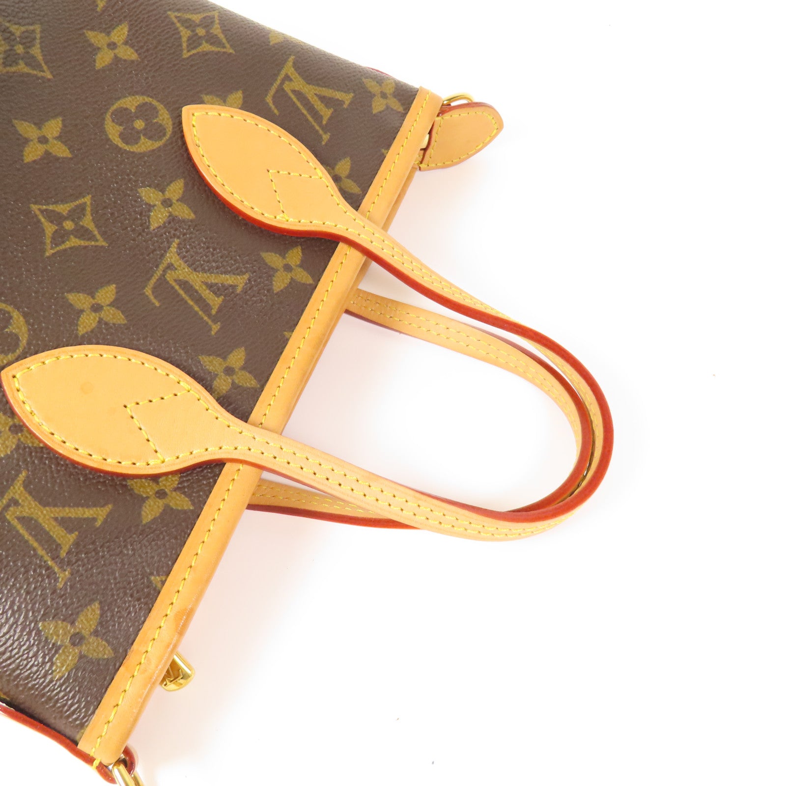 LOUIS VUITTON 【激減優惠】Monogram Neverfull BB金扣手挽肩背兩用袋