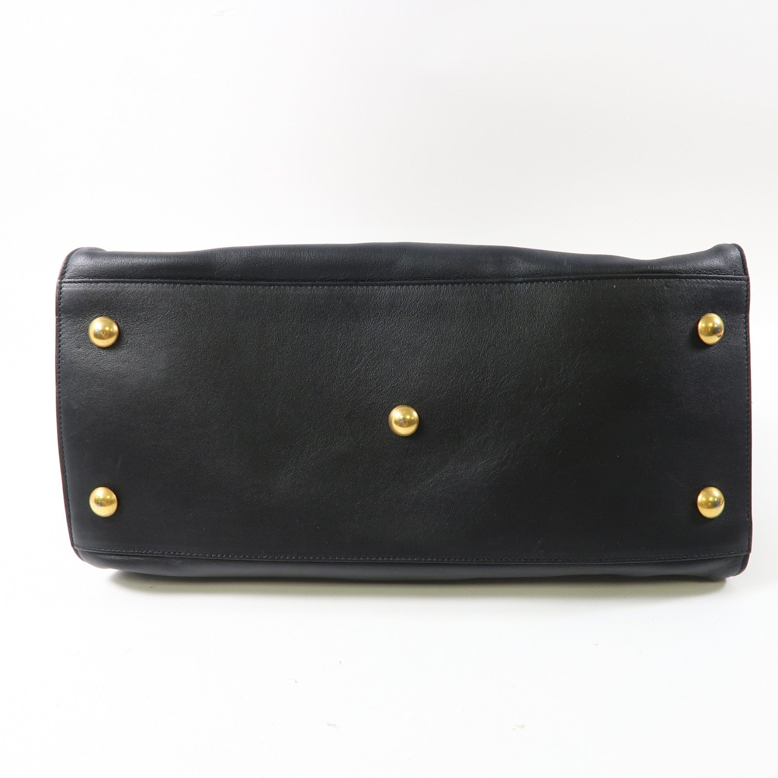 SAINT LAURENT 牛皮皮革Shoulder Bag金扣肩背袋黑色