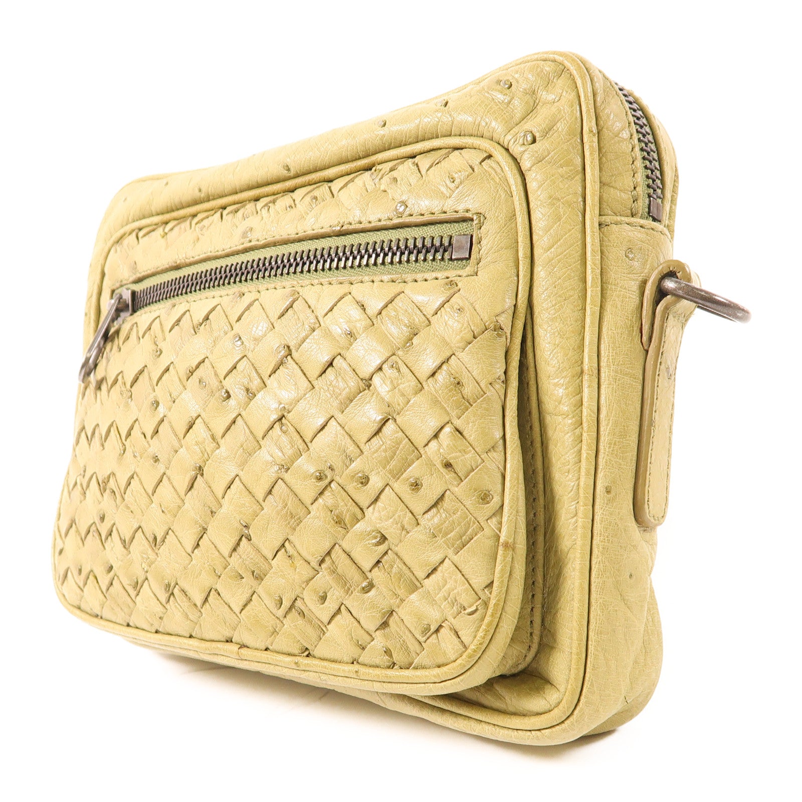 BOTTEGA VENETA 【激減優惠】鴕鳥皮革Shoulder Bag肩背袋