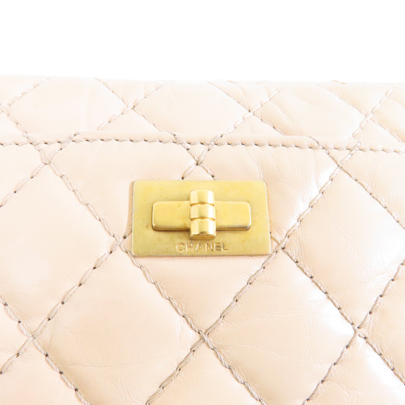 CHANEL 【激減優惠】菱格牛皮皮革2.55 Camera Bag金扣鏈帶肩背袋粉紅色