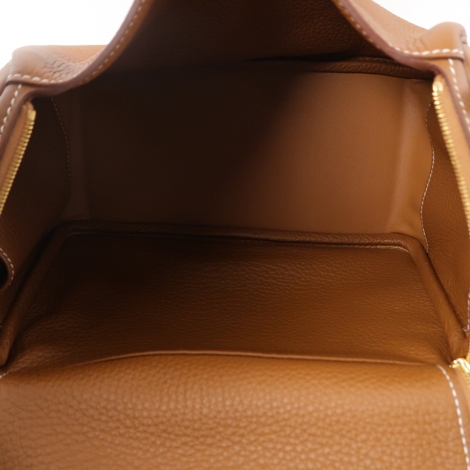HERMES Clemence皮革Lindy 26手挽肩背兩用袋Gold