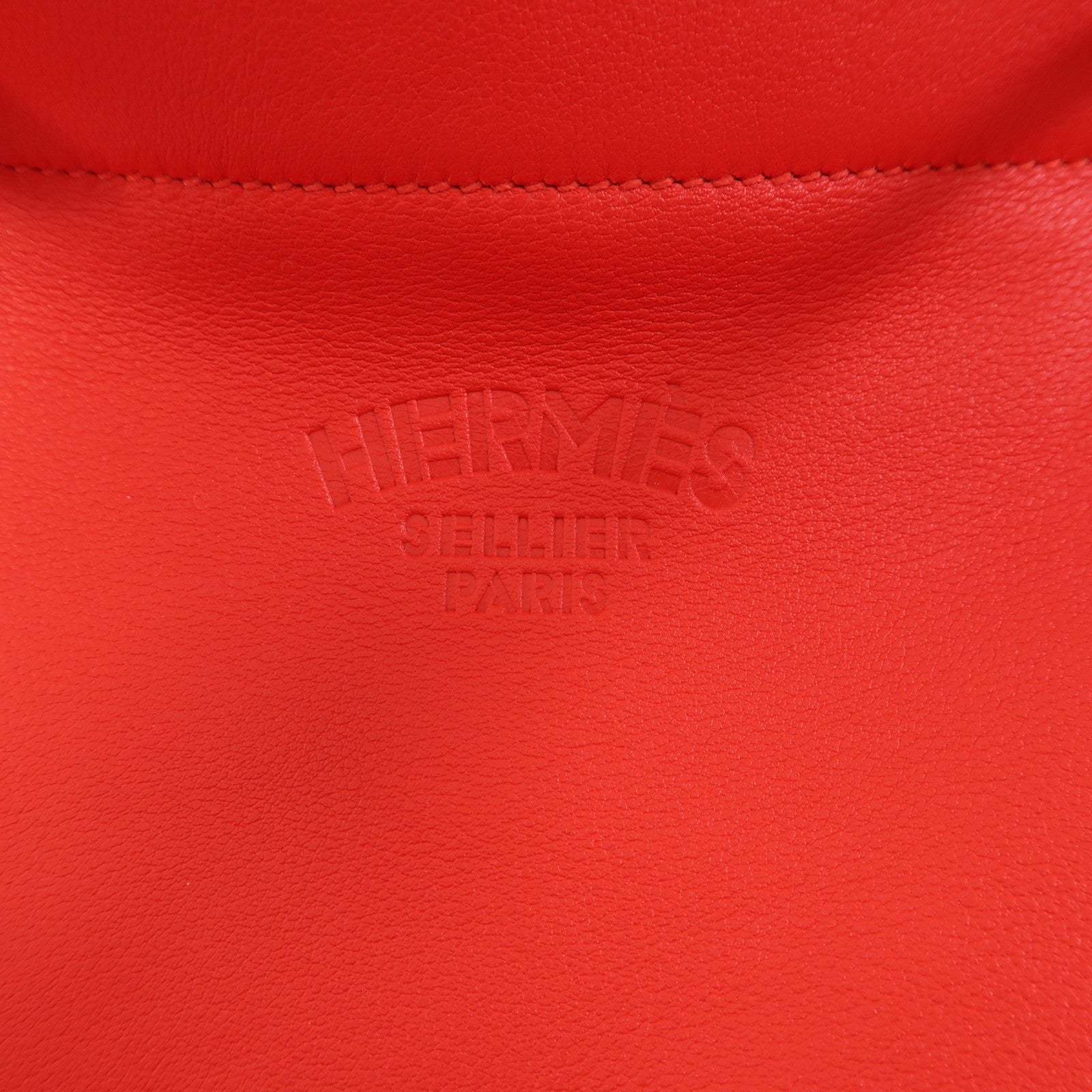 HERMES 【激減優惠】Swift皮革Aline Mini銀扣肩背袋Rouge Indien