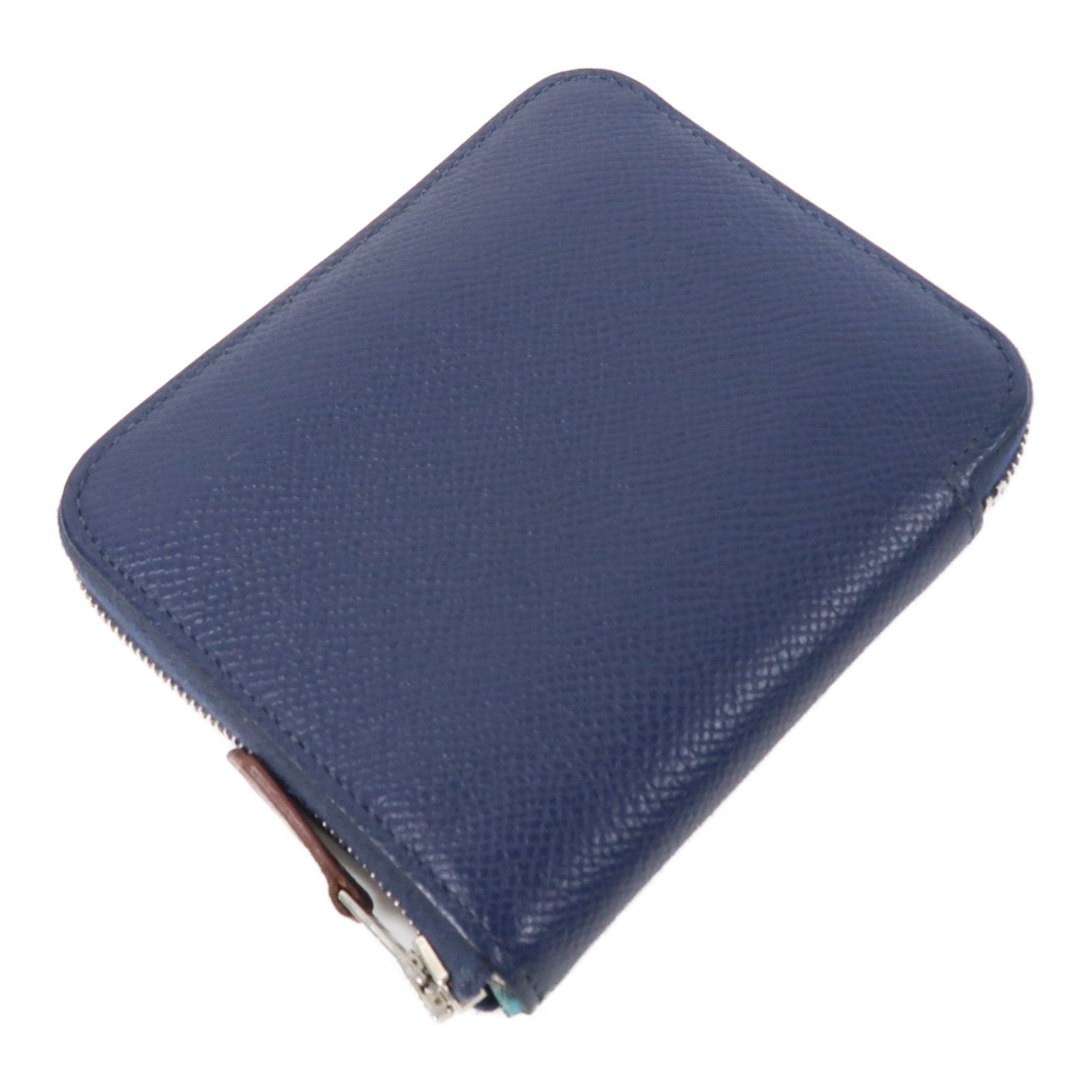 HERMES Epsom皮革Wallet銀扣錢包深綠色