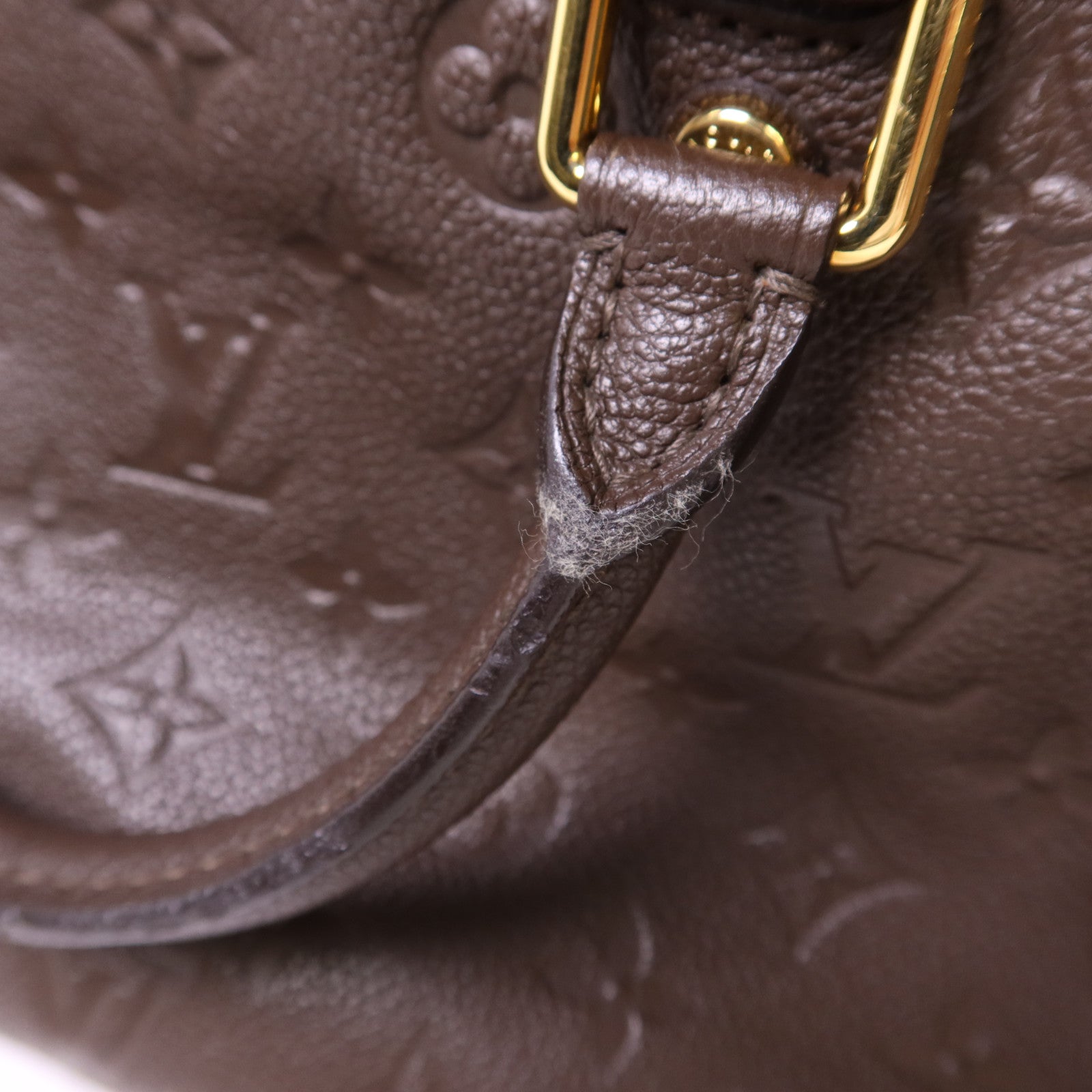 LOUIS VUITTON Monogram Empreinte Speedy 25 Bandouliere金扣手挽肩背兩用袋