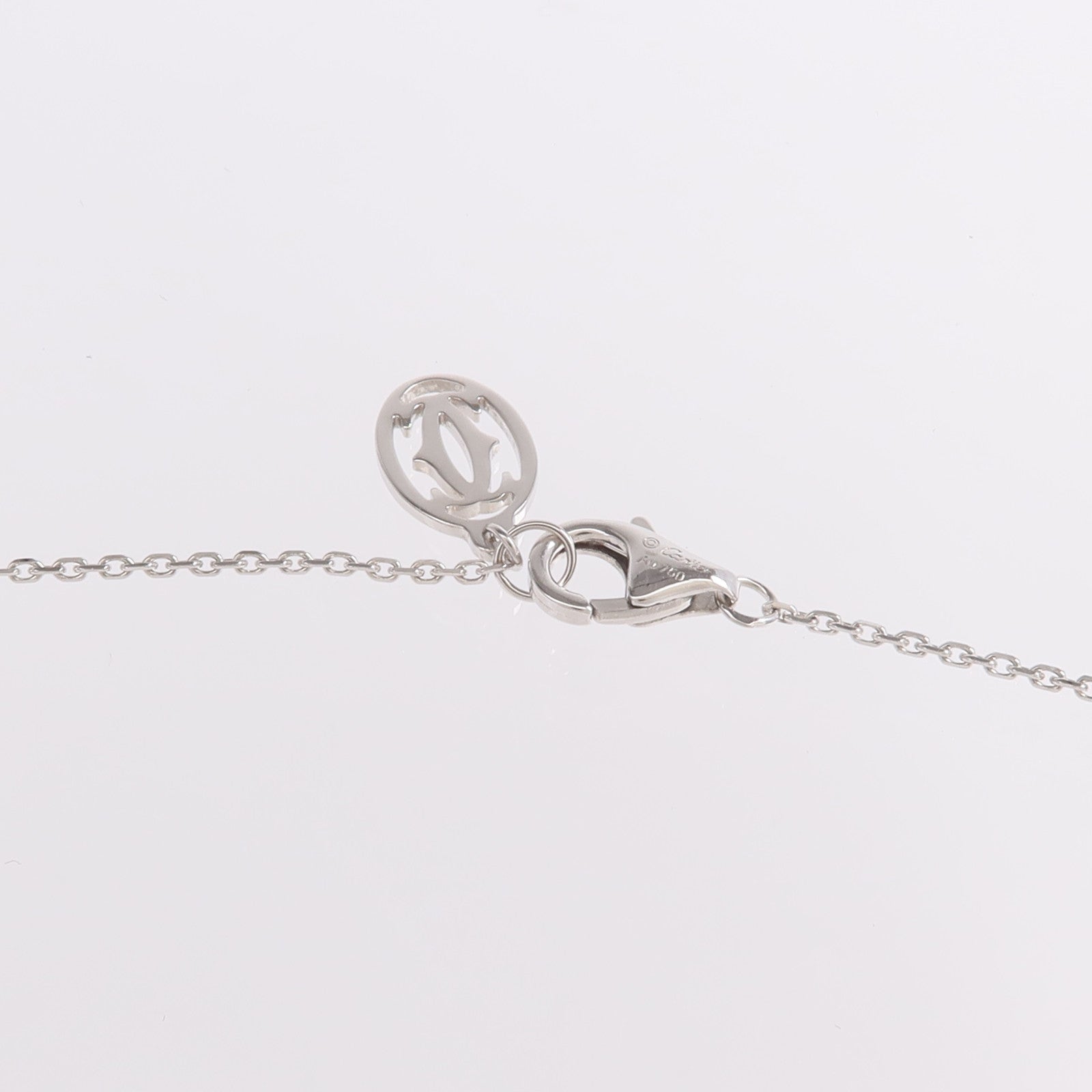 CARTIER 18K白金Symbol Cross Necklace鑽石項鍊