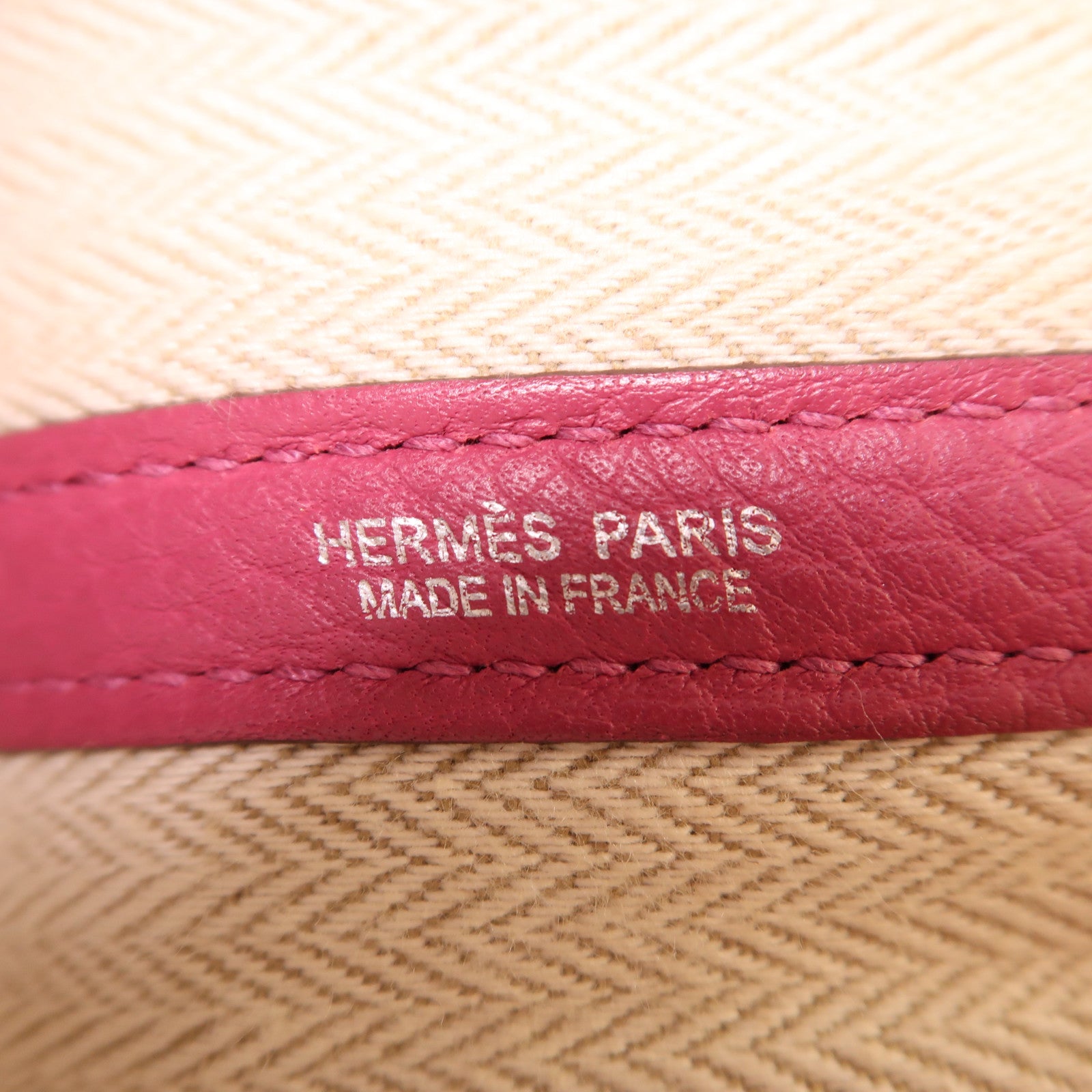 HERMES Country皮革Garden Party PM銀扣手挽袋Tosca