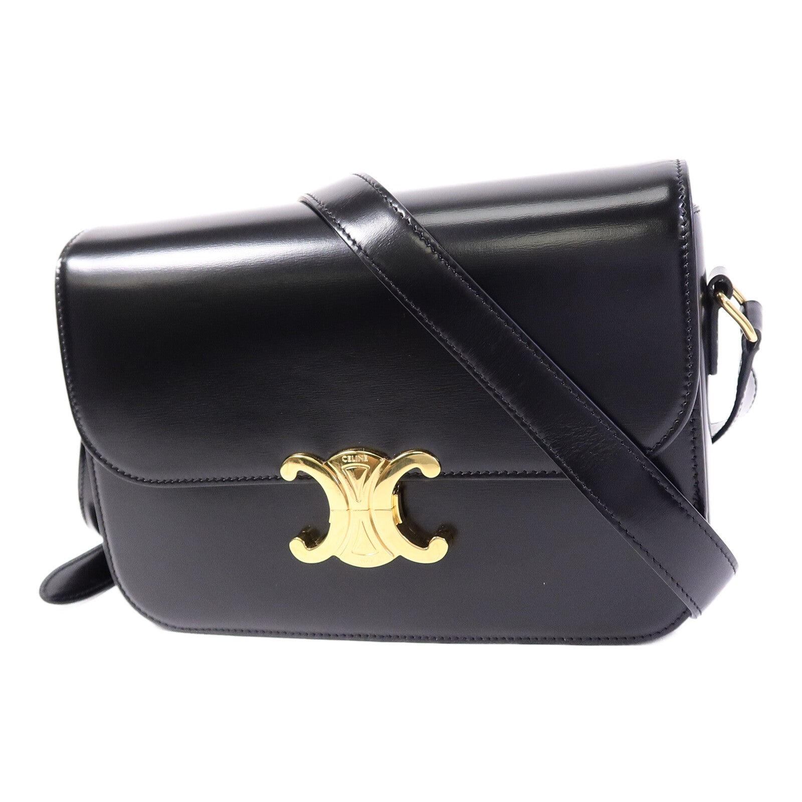 CELINE 牛皮皮革Classique Triomphe肩背袋