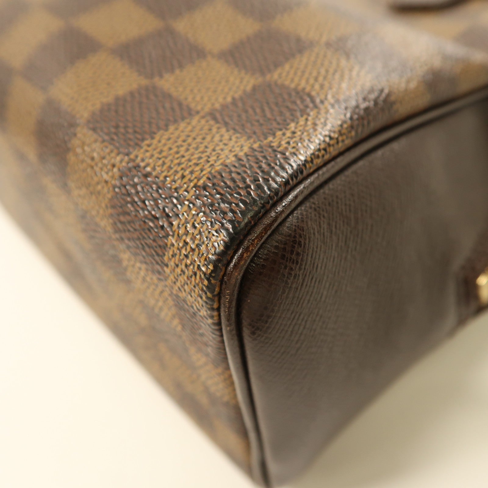 LOUIS VUITTON 【激減優惠】Damier Brera金扣手挽袋啡色