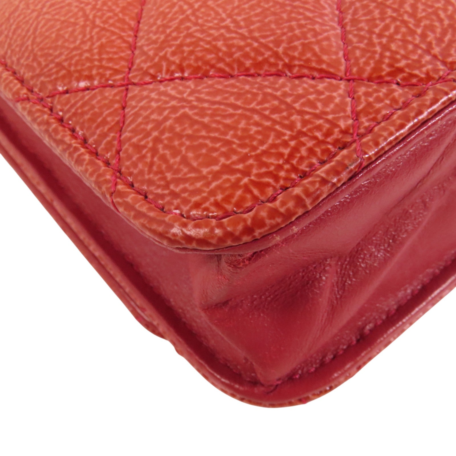 CHANEL 牛皮皮革WOC Wallet On Chain鏈帶肩背袋