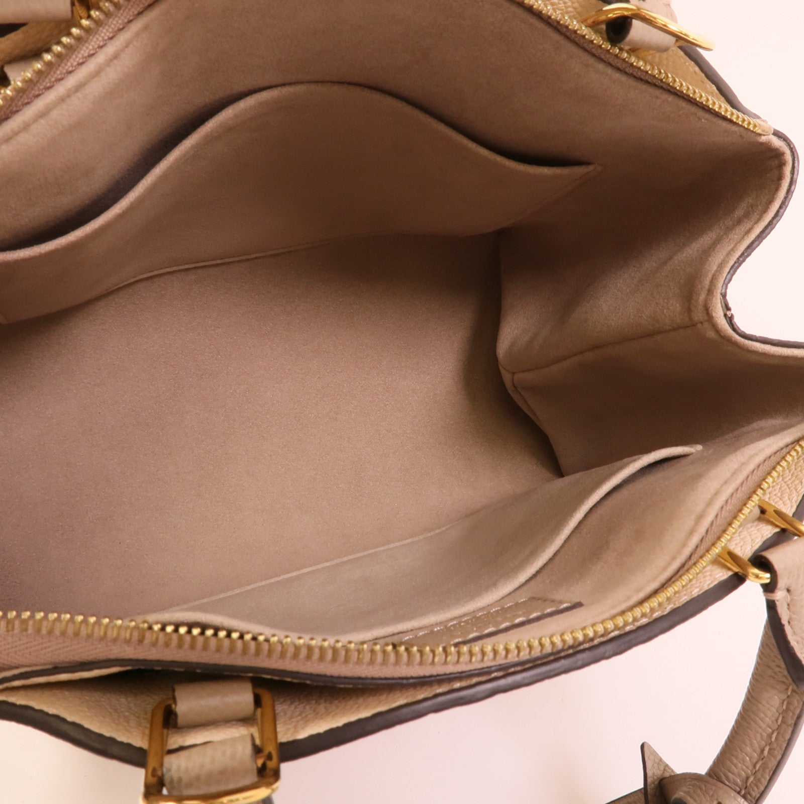 LOUIS VUITTON Monogram Empreinte Petit Palais金扣手挽肩背兩用袋